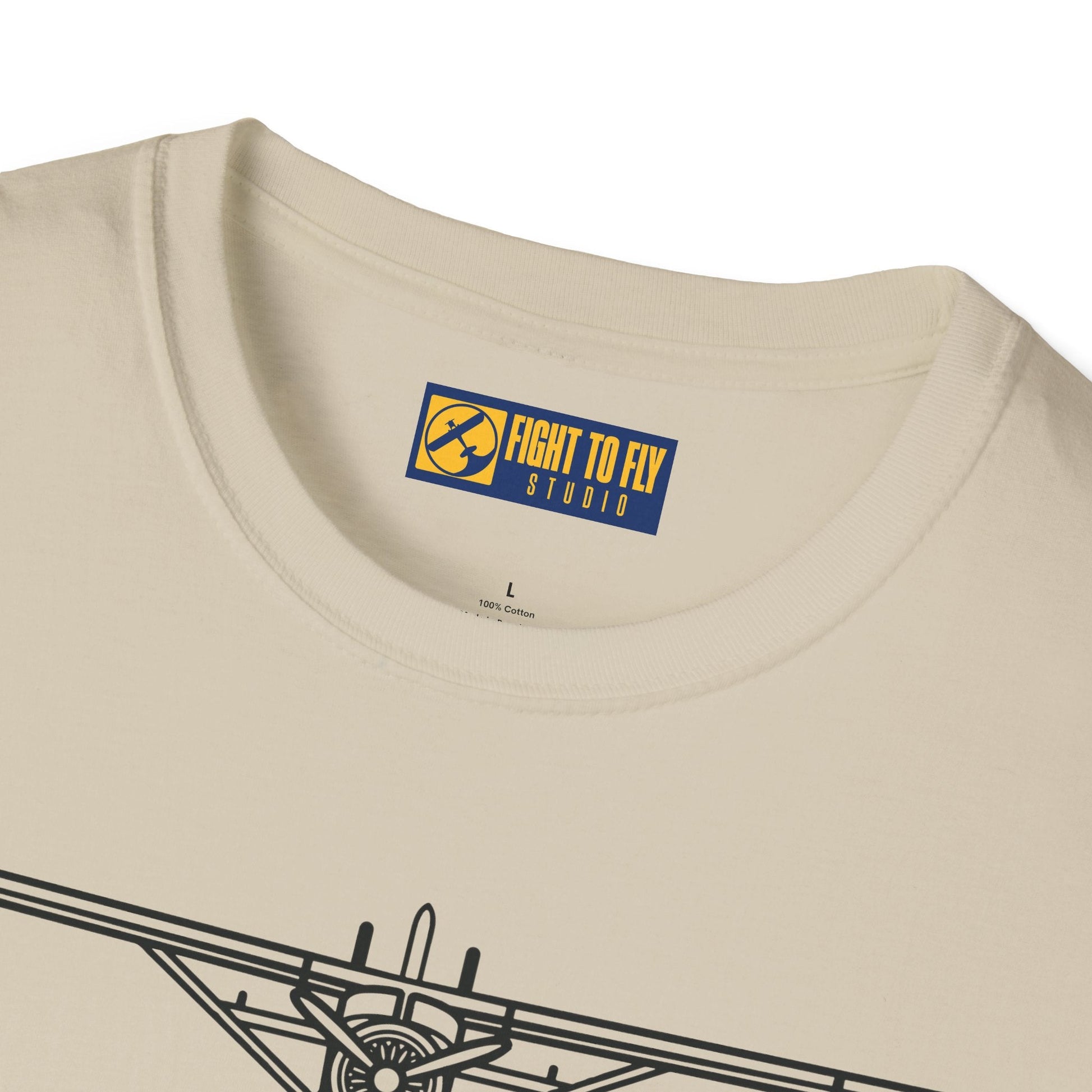DHC-2 Beaver on Floats Front View T-Shirt – Bush Plane Floatplane Tee - Pilot gifts - WWII warbird t-shirt