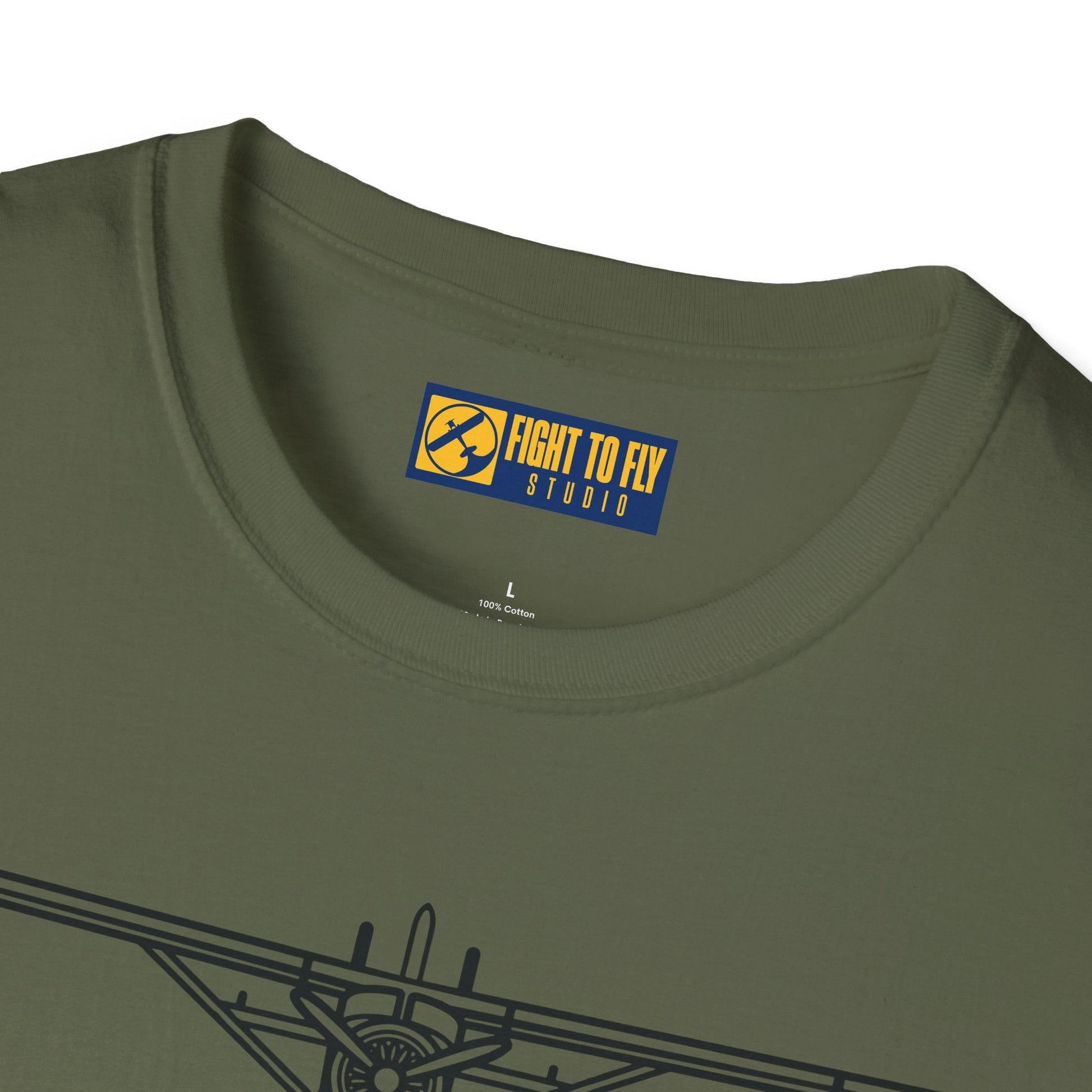 DHC-2 Beaver on Floats Front View T-Shirt – Bush Plane Floatplane Tee - Pilot gifts - WWII warbird t-shirt