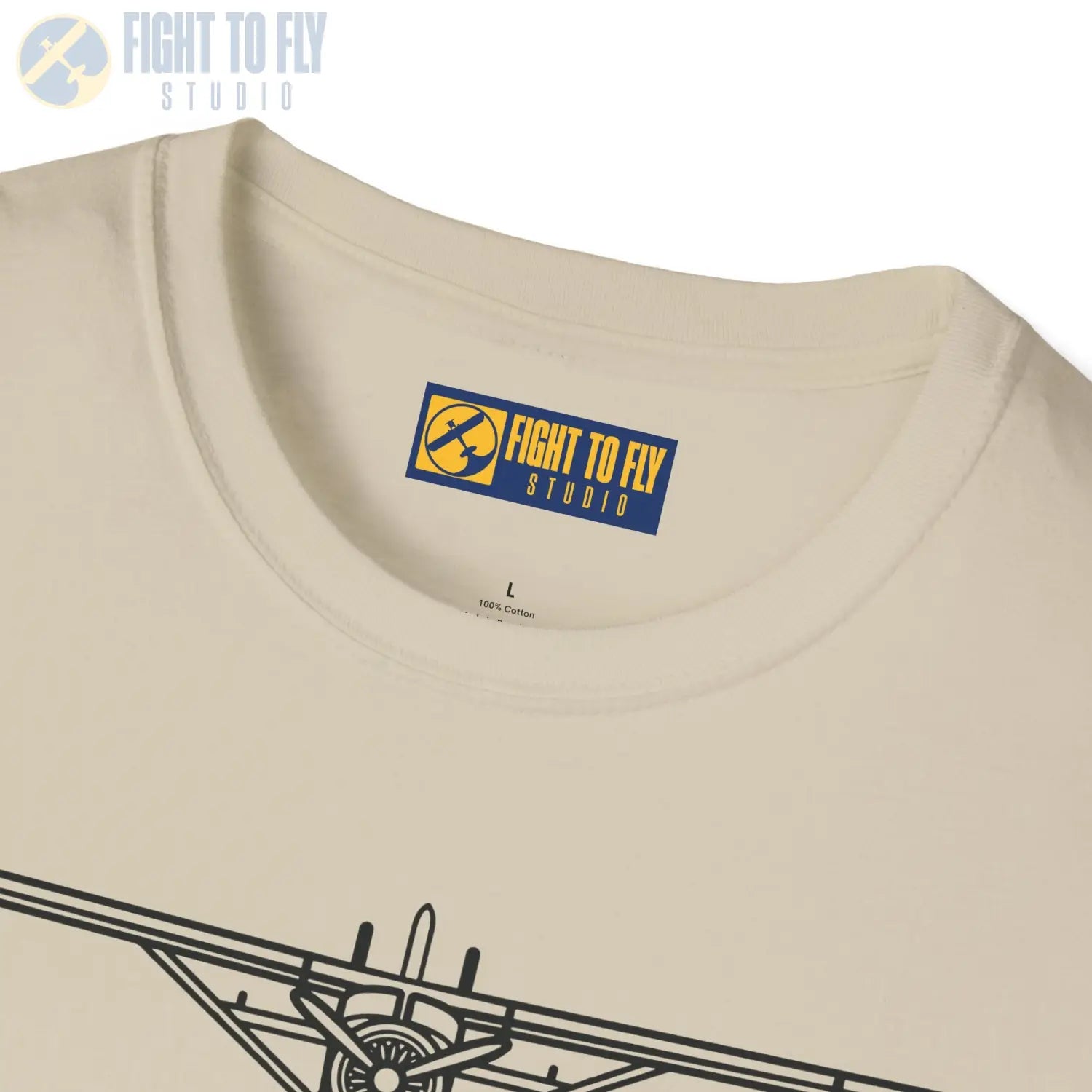 DHC-2 Beaver on Floats Front View T-Shirt - Pilot gifts - WWII warbird t-shirt