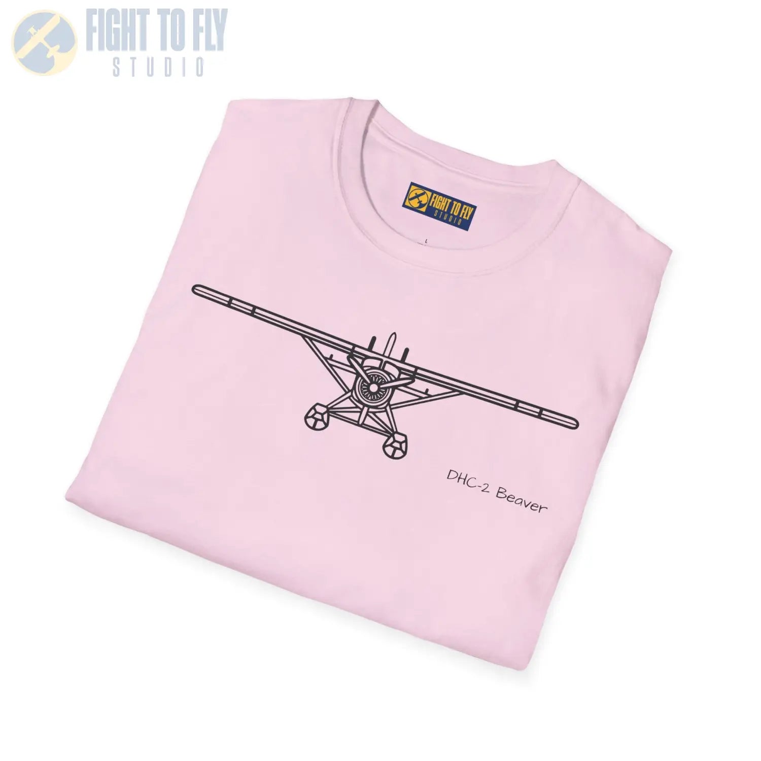 DHC-2 Beaver on Floats Front View T-Shirt - Pilot gifts - WWII warbird t-shirt