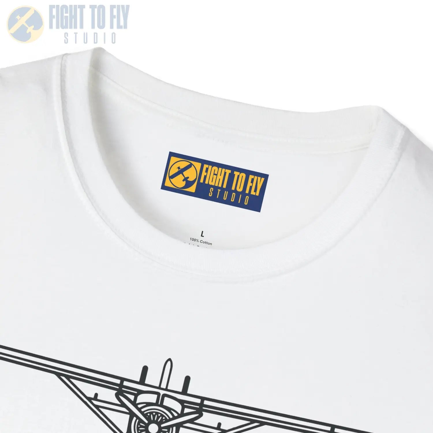 DHC-2 Beaver on Floats Front View T-Shirt - Pilot gifts - WWII warbird t-shirt