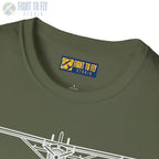 DHC-2 Beaver on Floats Front View T-Shirt - Pilot gifts - WWII warbird t-shirt