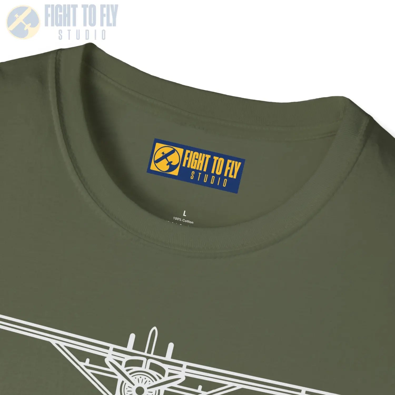 DHC-2 Beaver on Floats Front View T-Shirt - Pilot gifts - WWII warbird t-shirt