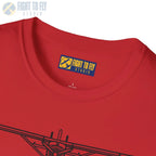 DHC-2 Beaver on Floats Front View T-Shirt - Pilot gifts - WWII warbird t-shirt