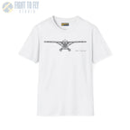 DHC-2 Beaver on Floats Front View T-Shirt - Pilot gifts - WWII warbird t-shirt