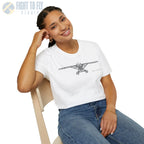 DHC-2 Beaver on Floats Front View T-Shirt - Pilot gifts - WWII warbird t-shirt