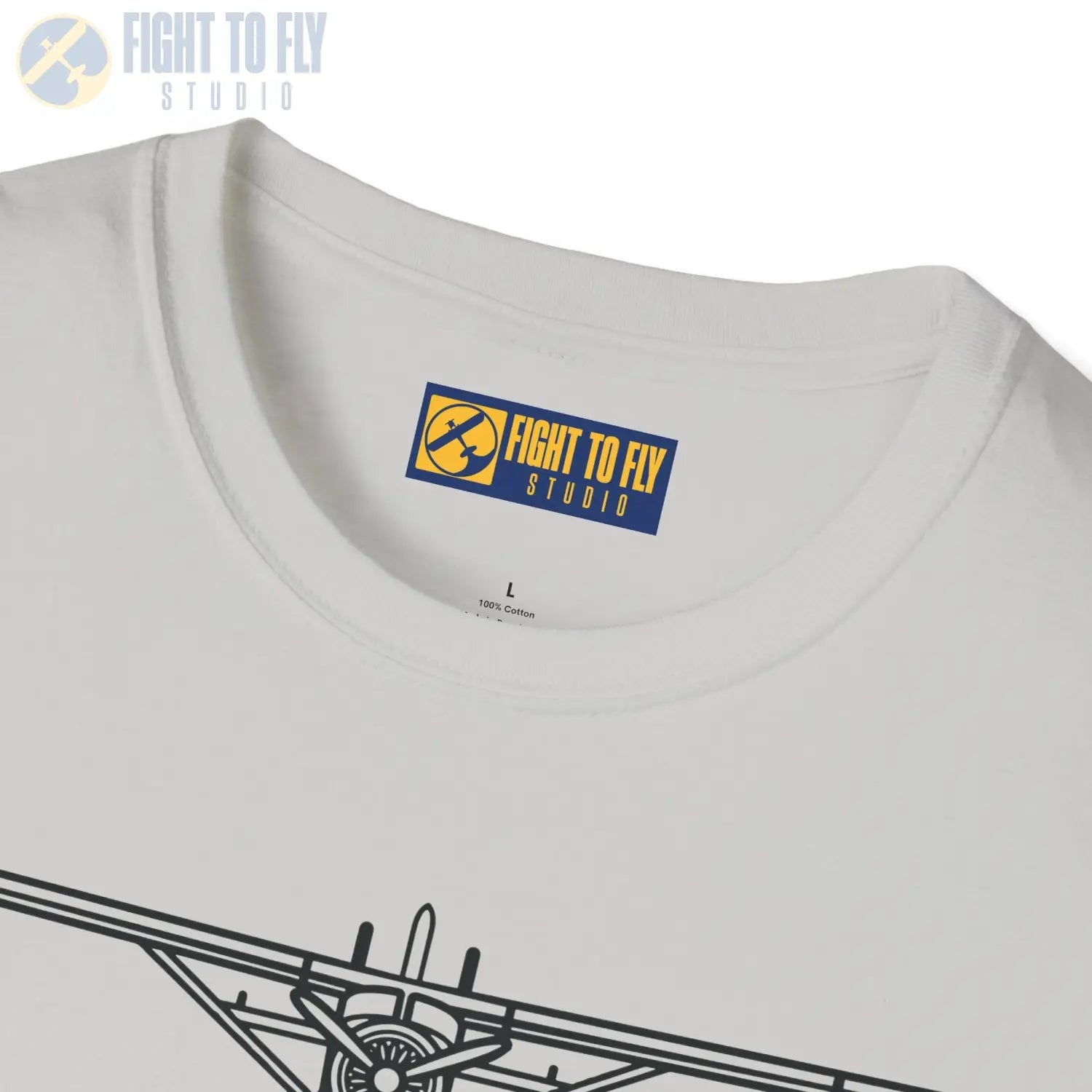 DHC-2 Beaver on Floats Front View T-Shirt - Pilot gifts - WWII warbird t-shirt