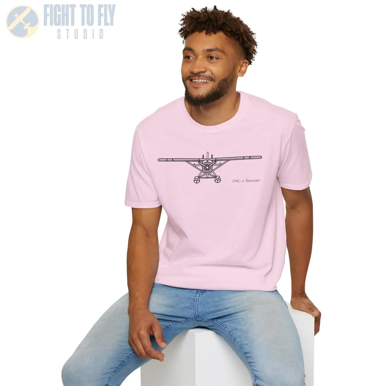 DHC-2 Beaver on Floats Front View T-Shirt - Pilot gifts - WWII warbird t-shirt