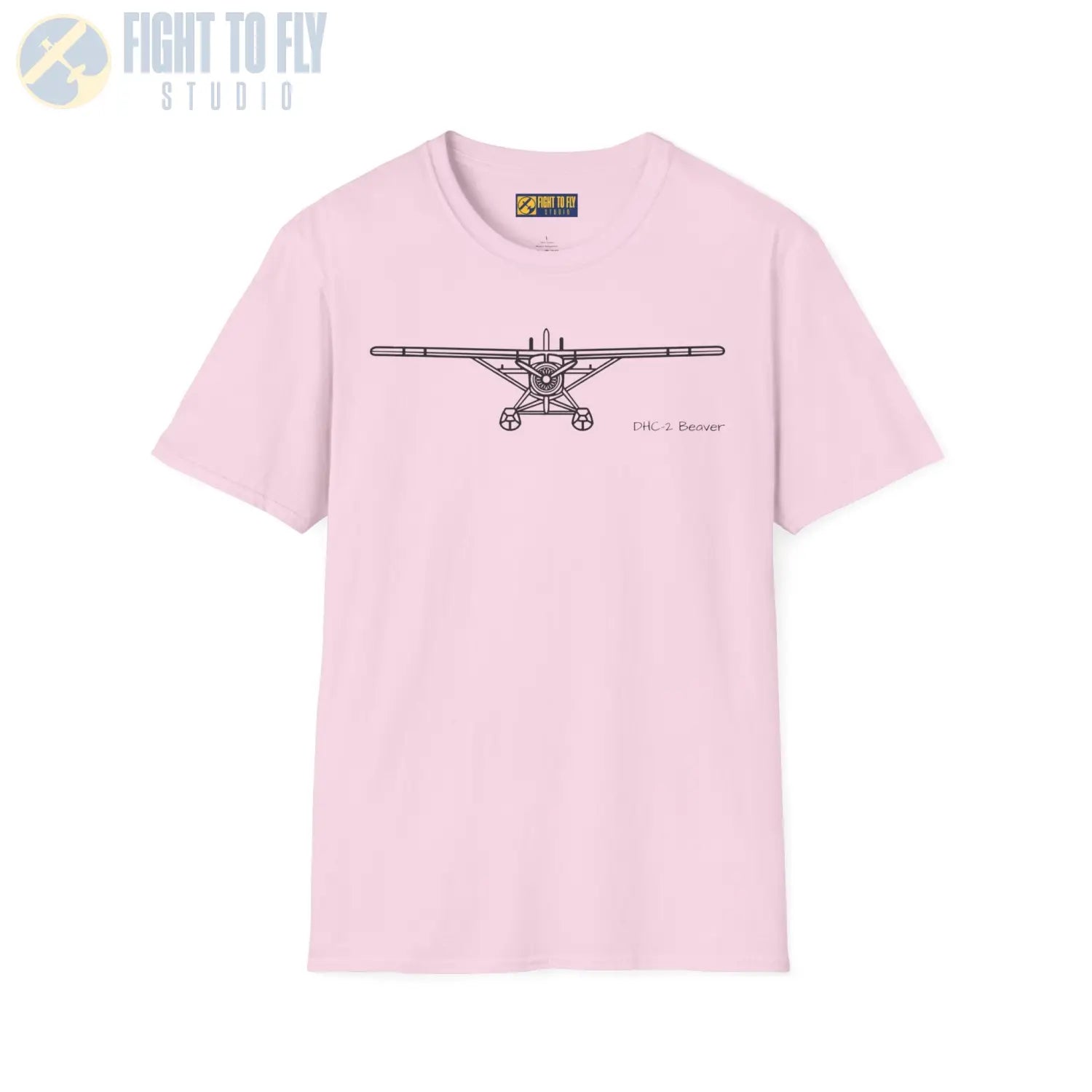 DHC-2 Beaver on Floats Front View T-Shirt - Pilot gifts - WWII warbird t-shirt