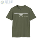 DHC-2 Beaver on Floats Front View T-Shirt - Pilot gifts - WWII warbird t-shirt