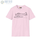 DHC-2 Beaver on Floats Side View T-Shirt - Pilot gifts - WWII warbird t-shirt