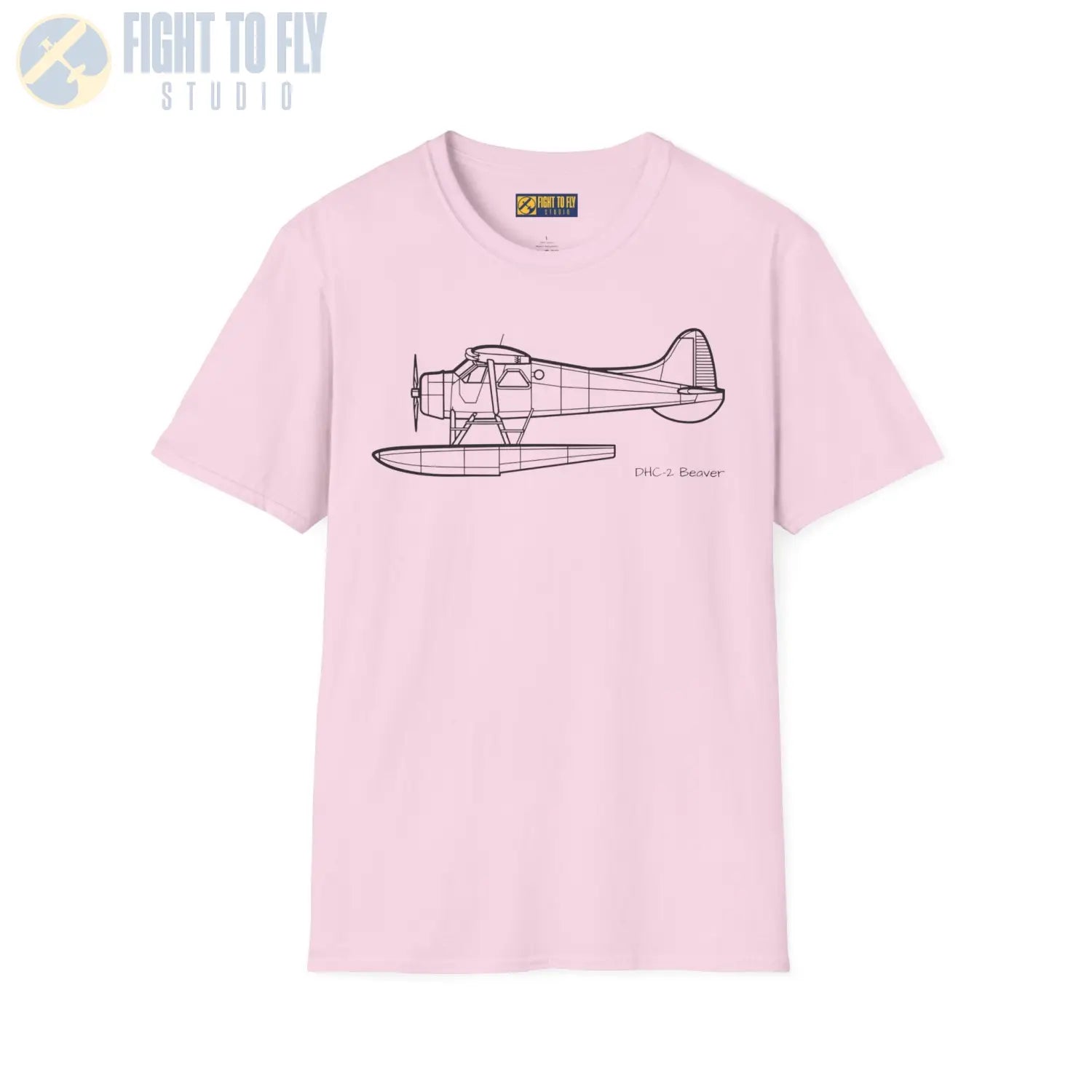 DHC-2 Beaver on Floats Side View T-Shirt - Pilot gifts - WWII warbird t-shirt