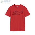 DHC-2 Beaver on Floats Side View T-Shirt - Pilot gifts - WWII warbird t-shirt