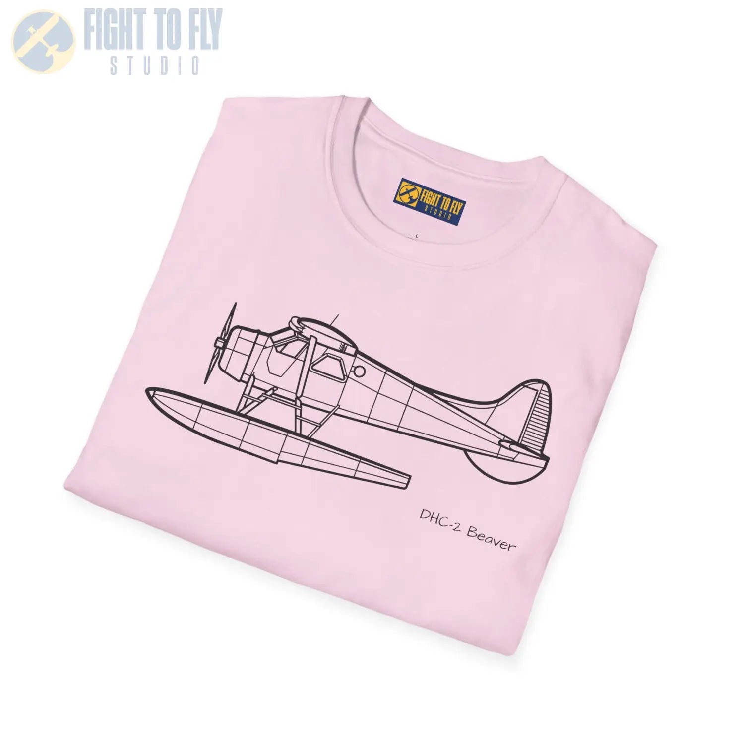 DHC-2 Beaver on Floats Side View T-Shirt - Pilot gifts - WWII warbird t-shirt