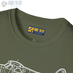 DHC-2 Beaver on Floats Side View T-Shirt - Pilot gifts - WWII warbird t-shirt
