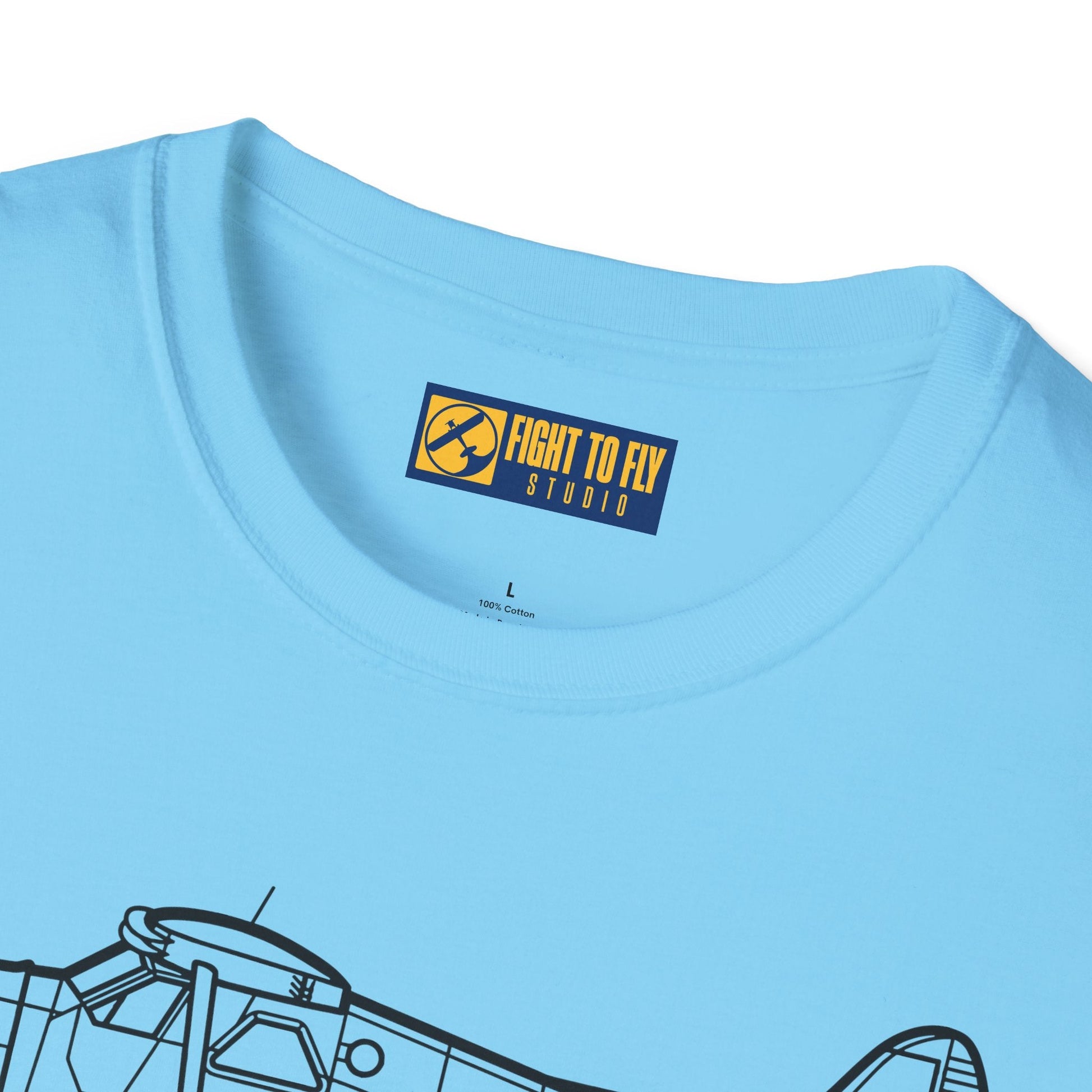 DHC-2 Beaver on Floats Side View T-Shirt – Floatplane Bush Aircraft Tee - Pilot gifts - WWII warbird t-shirt