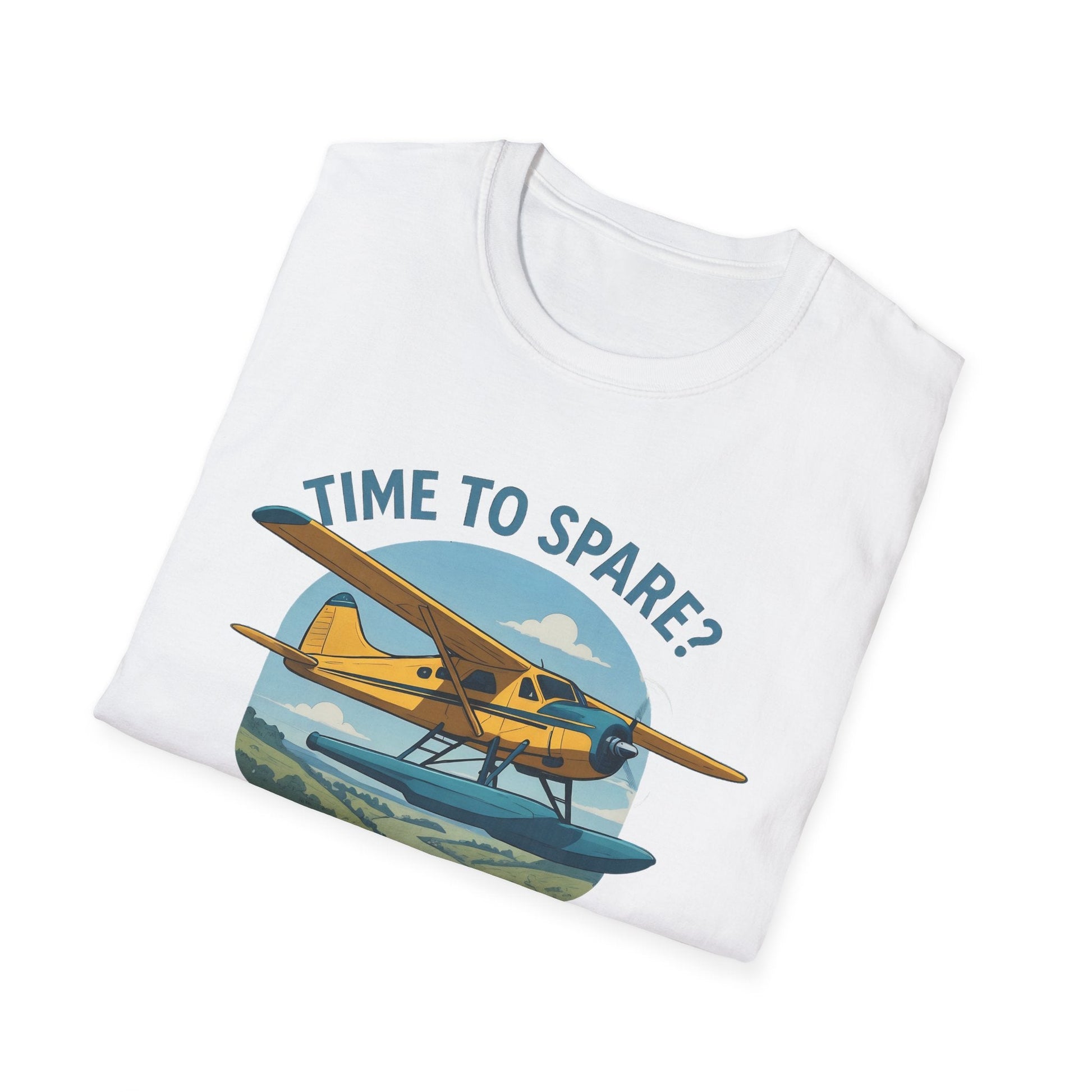 DHC-2 Beaver Premium T-Shirt – “Time to Spare? Go by Air” Floatplane Bush Tee - Pilot gifts - WWII warbird t-shirt