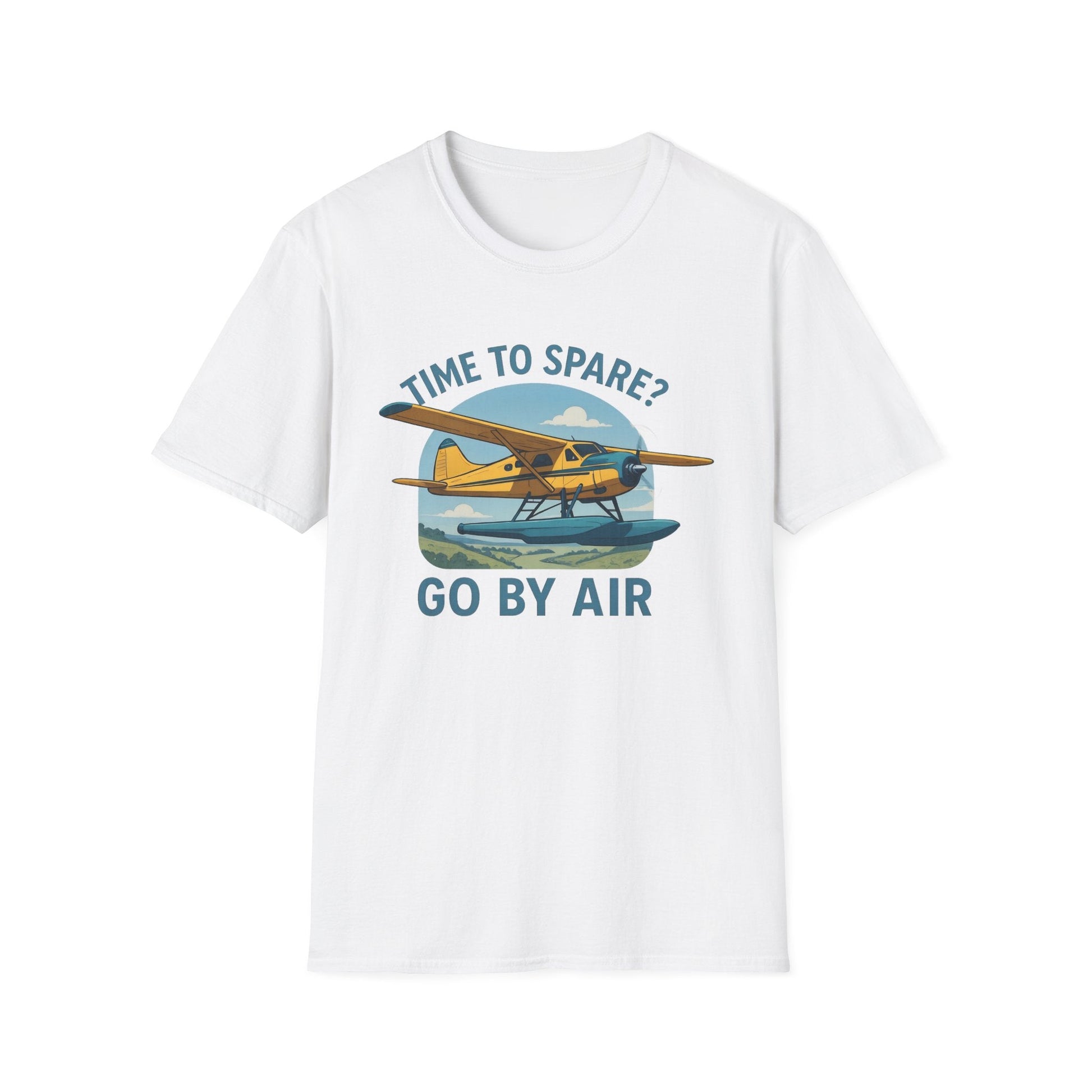 DHC-2 Beaver Premium T-Shirt – “Time to Spare? Go by Air” Floatplane Bush Tee - Pilot gifts - WWII warbird t-shirt