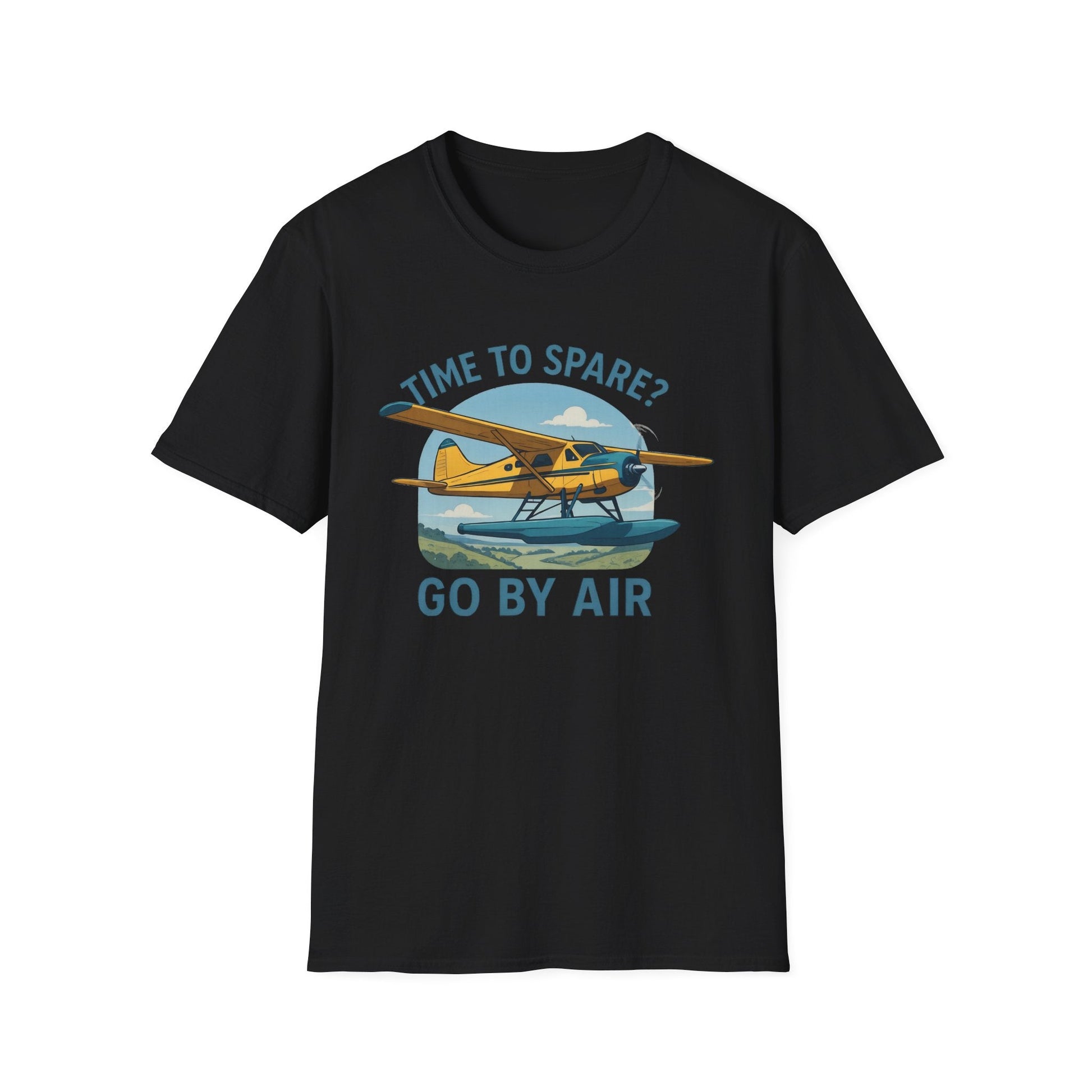 DHC-2 Beaver Premium T-Shirt – “Time to Spare? Go by Air” Floatplane Bush Tee - Pilot gifts - WWII warbird t-shirt