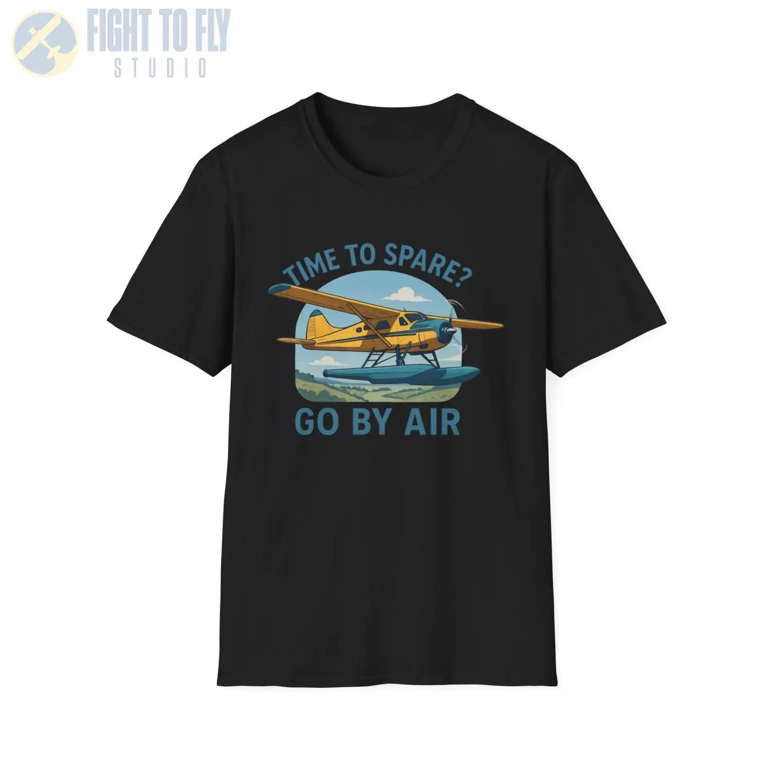 Time to Spare? Go by Air - Beaver - T-Shirt - Pilot gifts - WWII warbird t-shirt