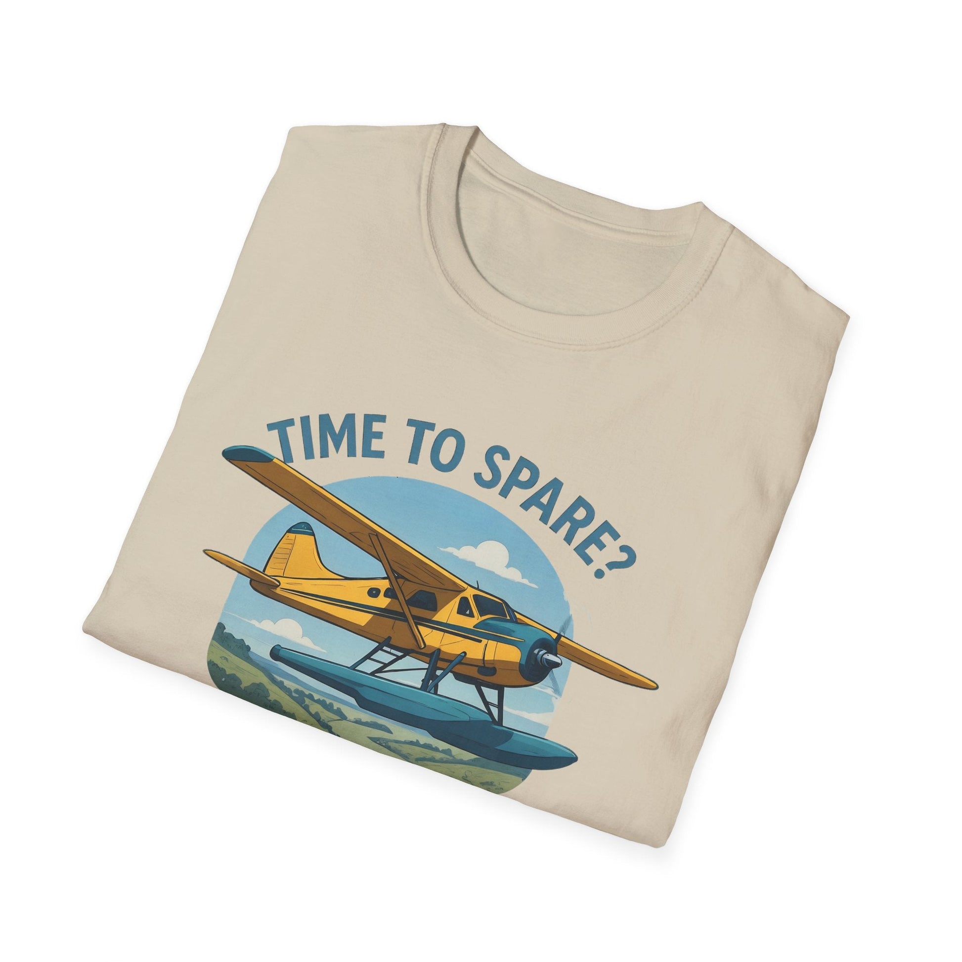 DHC-2 Beaver Premium T-Shirt – “Time to Spare? Go by Air” Floatplane Bush Tee - Pilot gifts - WWII warbird t-shirt