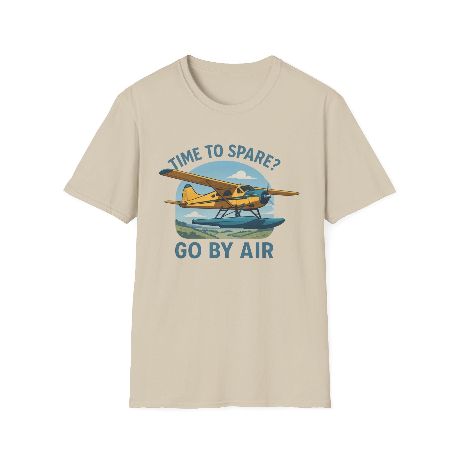DHC-2 Beaver Premium T-Shirt – “Time to Spare? Go by Air” Floatplane Bush Tee - Pilot gifts - WWII warbird t-shirt