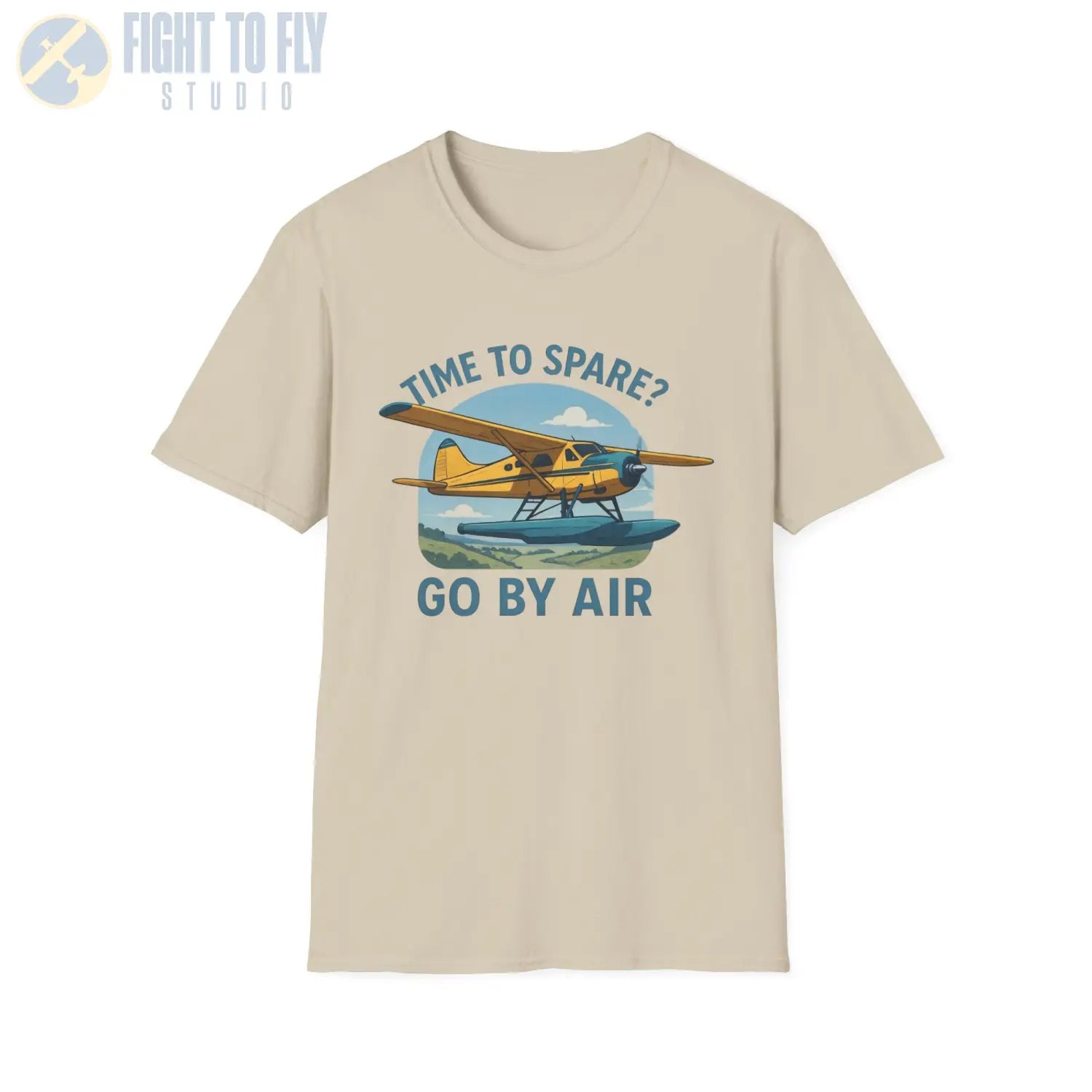 Time to Spare? Go by Air - Beaver - T-Shirt - Pilot gifts - WWII warbird t-shirt