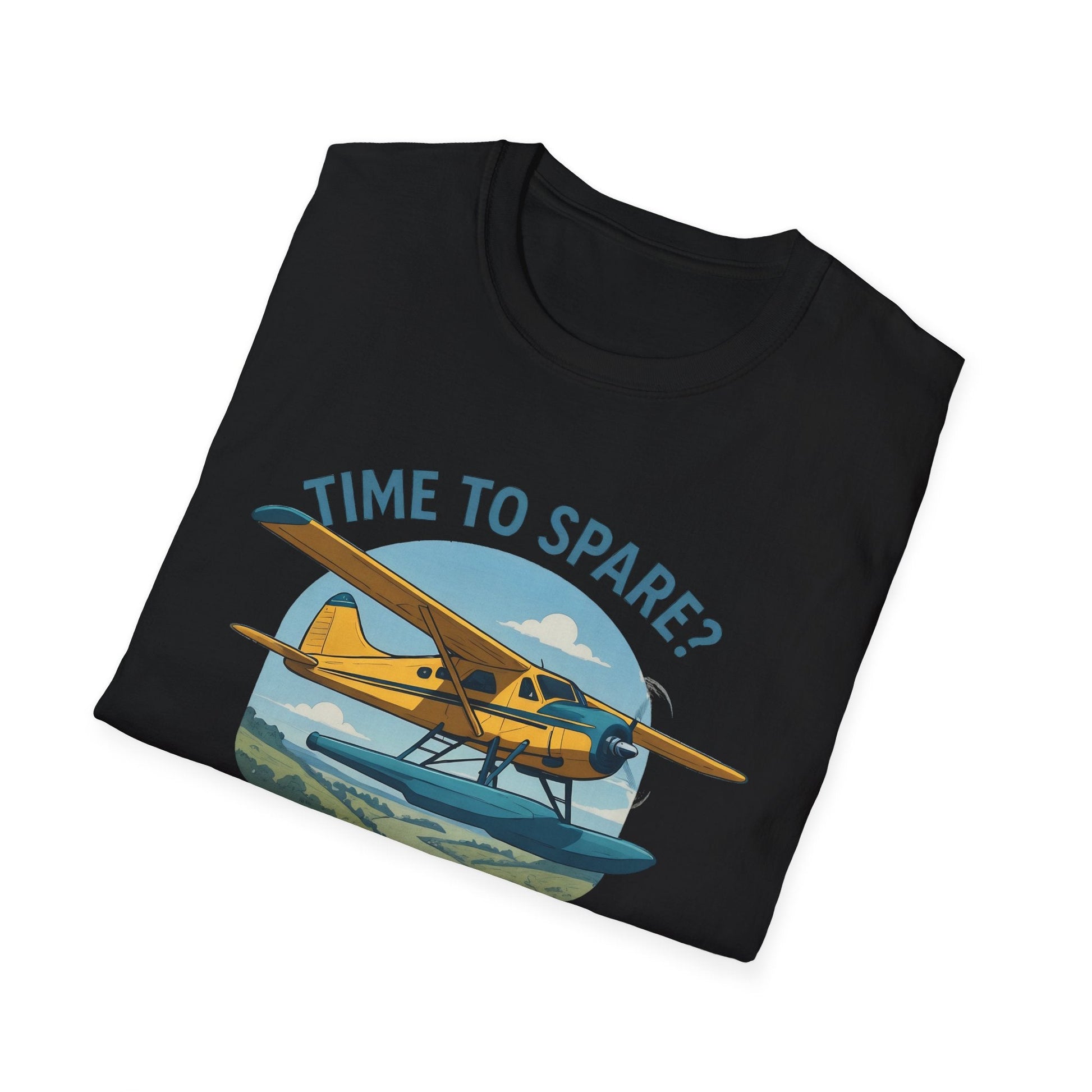 DHC-2 Beaver Premium T-Shirt – “Time to Spare? Go by Air” Floatplane Bush Tee - Pilot gifts - WWII warbird t-shirt