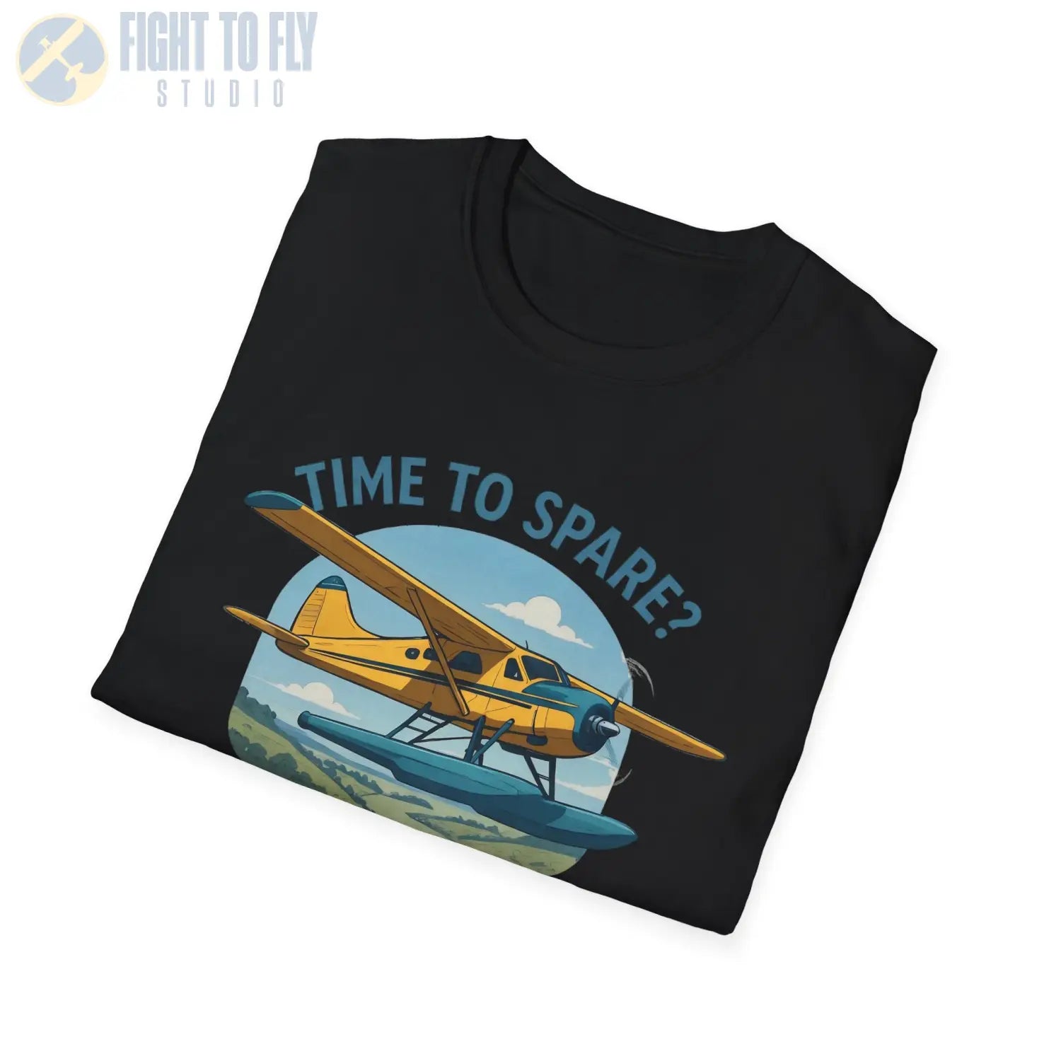 Time to Spare? Go by Air - Beaver - T-Shirt - Pilot gifts - WWII warbird t-shirt