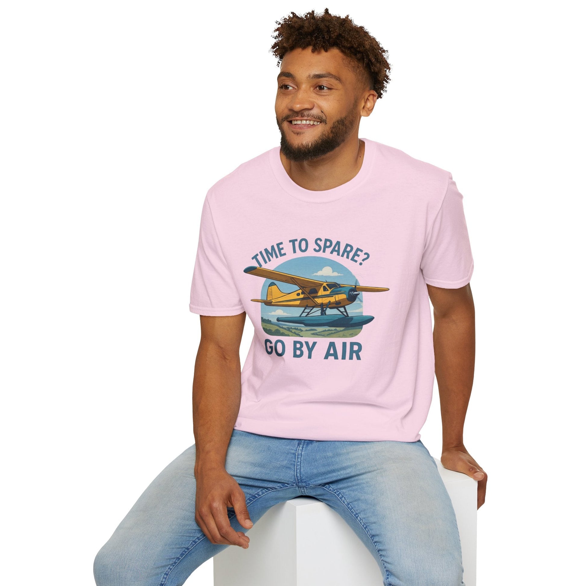 DHC-2 Beaver Premium T-Shirt – “Time to Spare? Go by Air” Floatplane Bush Tee - Pilot gifts - WWII warbird t-shirt