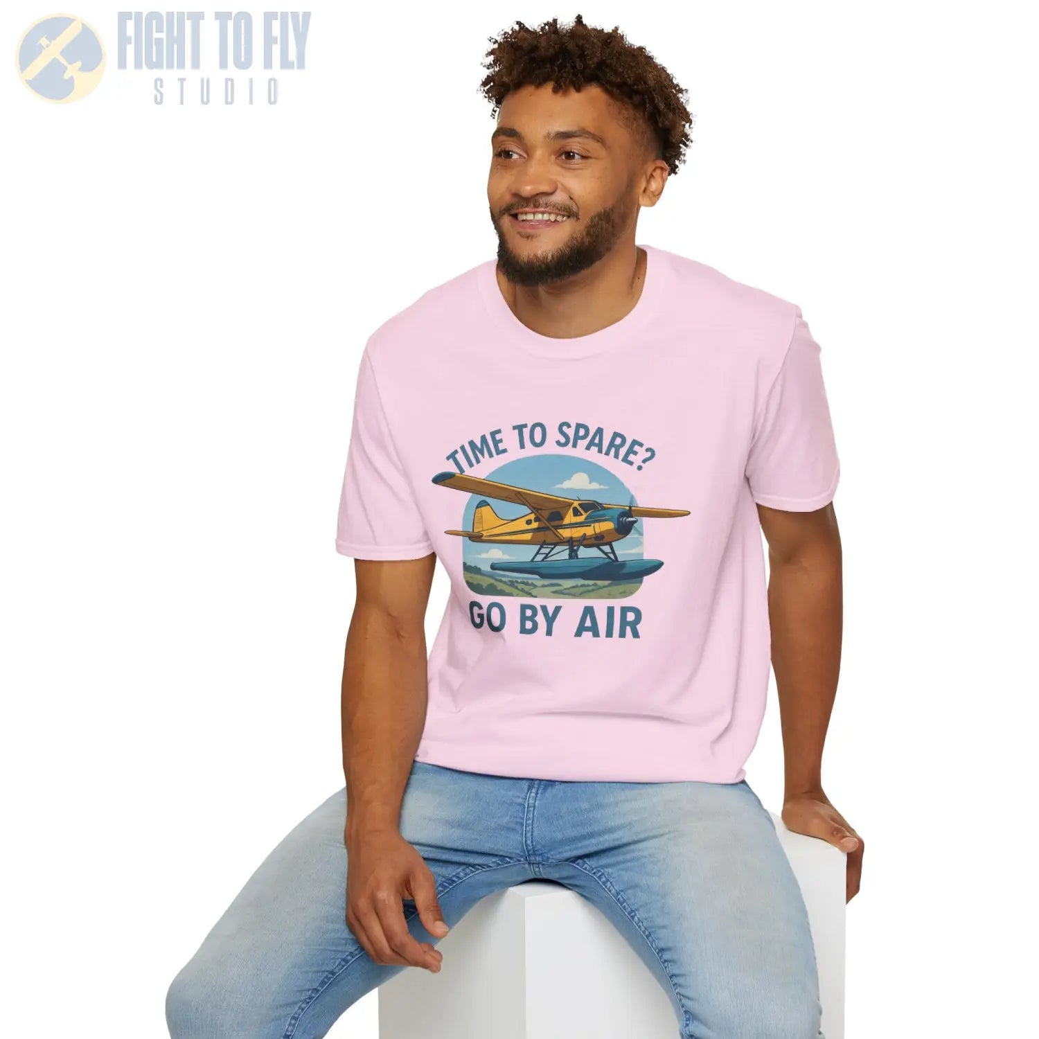 Time to Spare? Go by Air - Beaver - T-Shirt - Pilot gifts - WWII warbird t-shirt