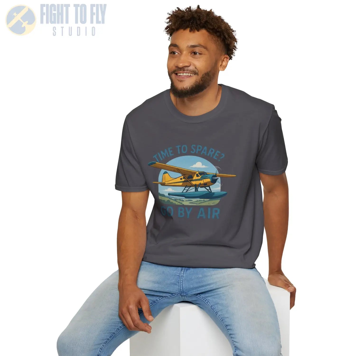 Time to Spare? Go by Air Beaver T Shirt Pilot gifts WWII warbird t shirt
