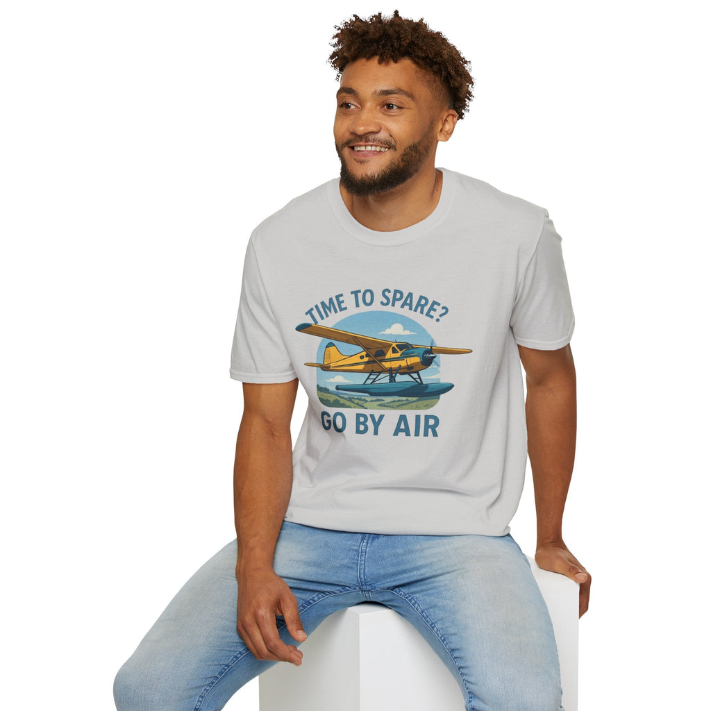 DHC-2 Beaver Premium T-Shirt – “Time to Spare? Go by Air” Floatplane Bush Tee - Pilot gifts - WWII warbird t-shirt