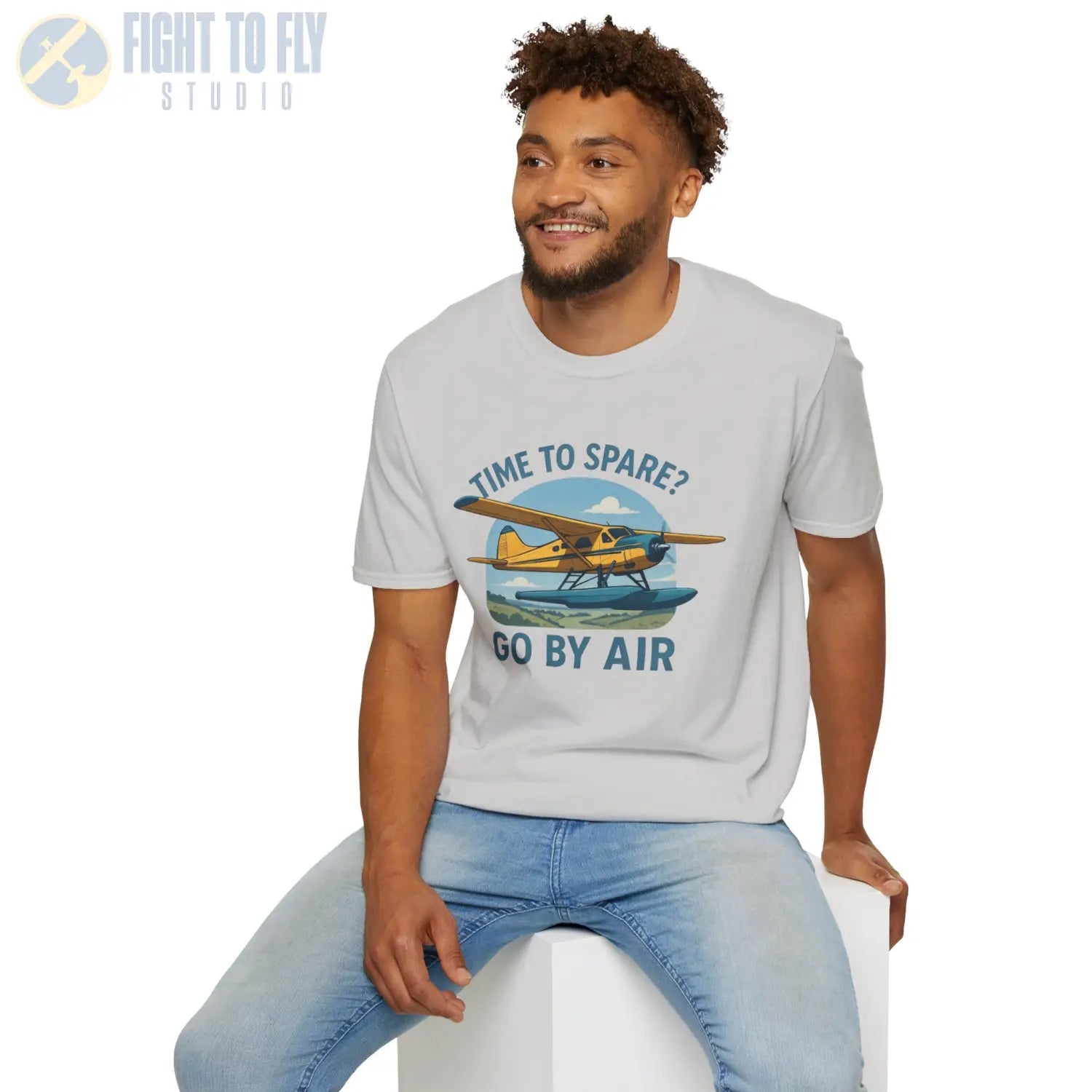 Time to Spare? Go by Air - Beaver - T-Shirt - Pilot gifts - WWII warbird t-shirt