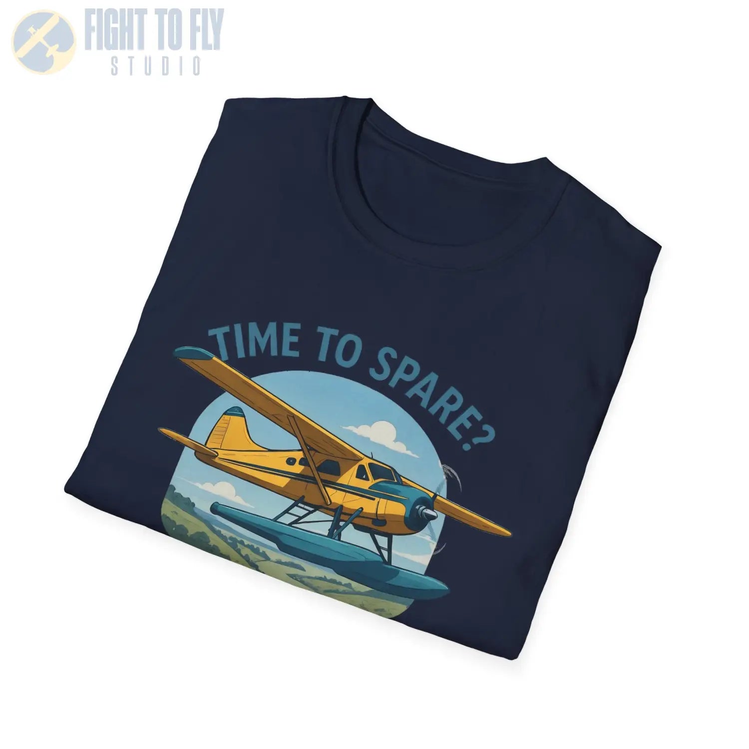 Time to Spare? Go by Air - Beaver - T-Shirt - Pilot gifts - WWII warbird t-shirt