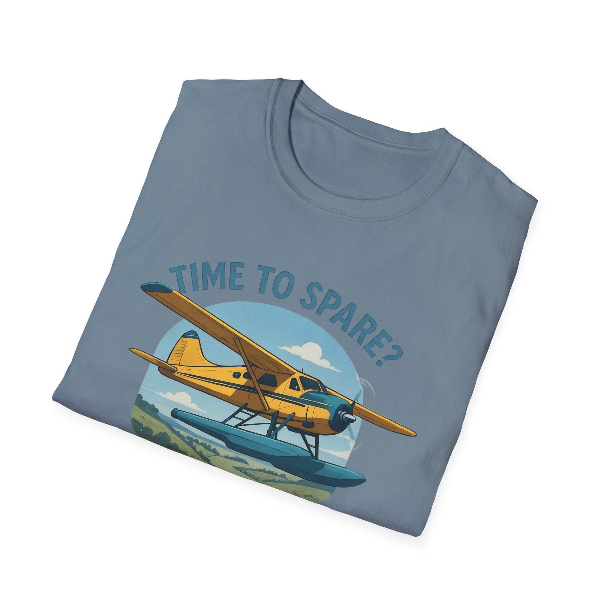 DHC-2 Beaver Premium T-Shirt – “Time to Spare? Go by Air” Floatplane Bush Tee - Pilot gifts - WWII warbird t-shirt