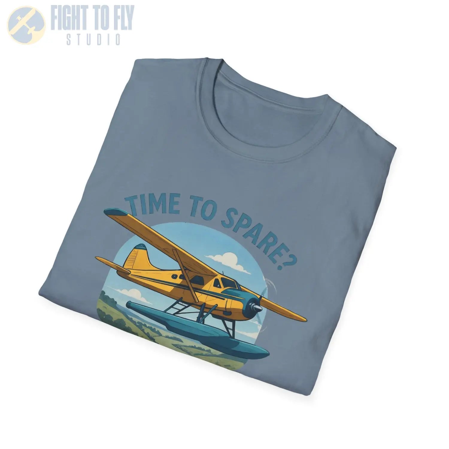 Time to Spare? Go by Air - Beaver - T-Shirt - Pilot gifts - WWII warbird t-shirt