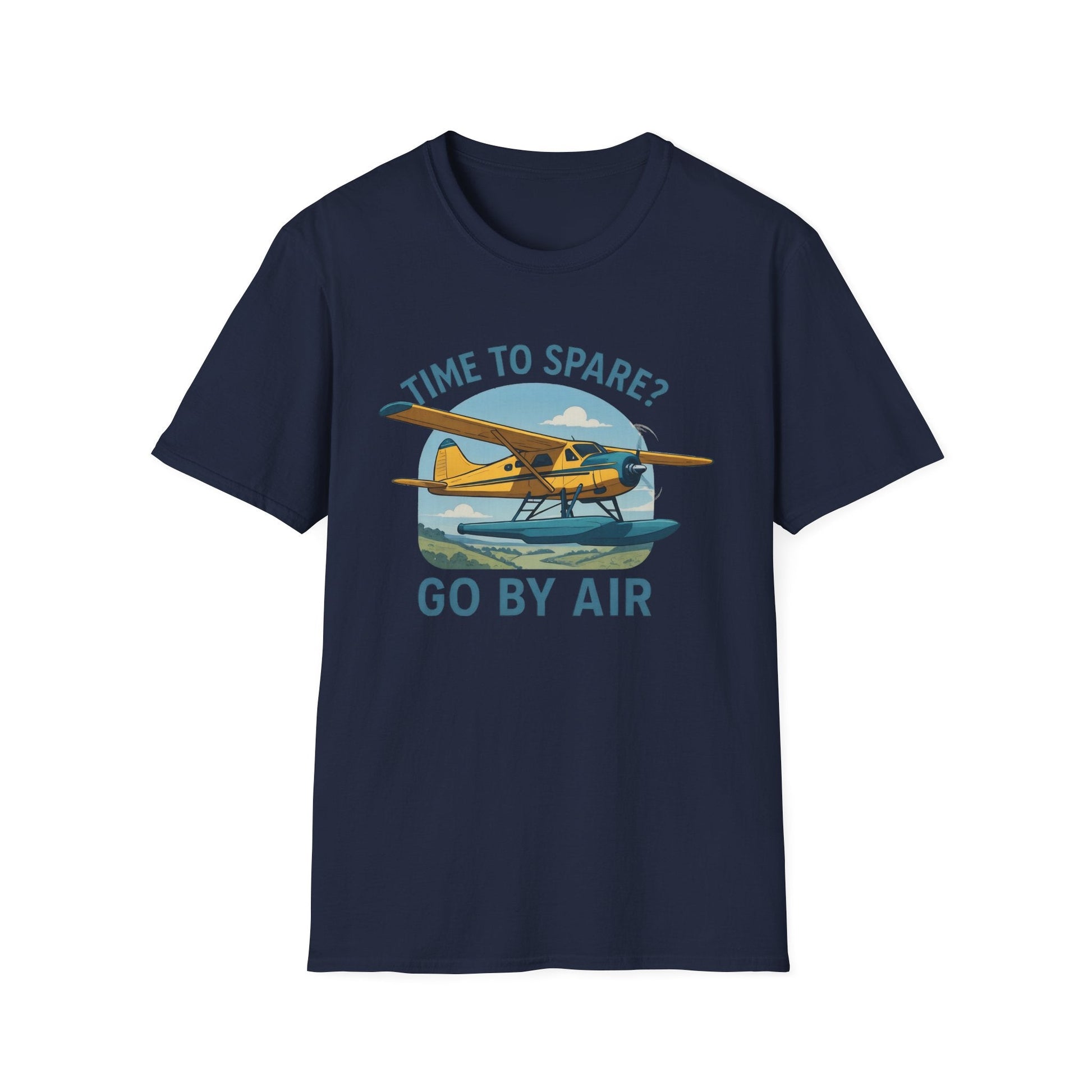 DHC-2 Beaver Premium T-Shirt – “Time to Spare? Go by Air” Floatplane Bush Tee - Pilot gifts - WWII warbird t-shirt