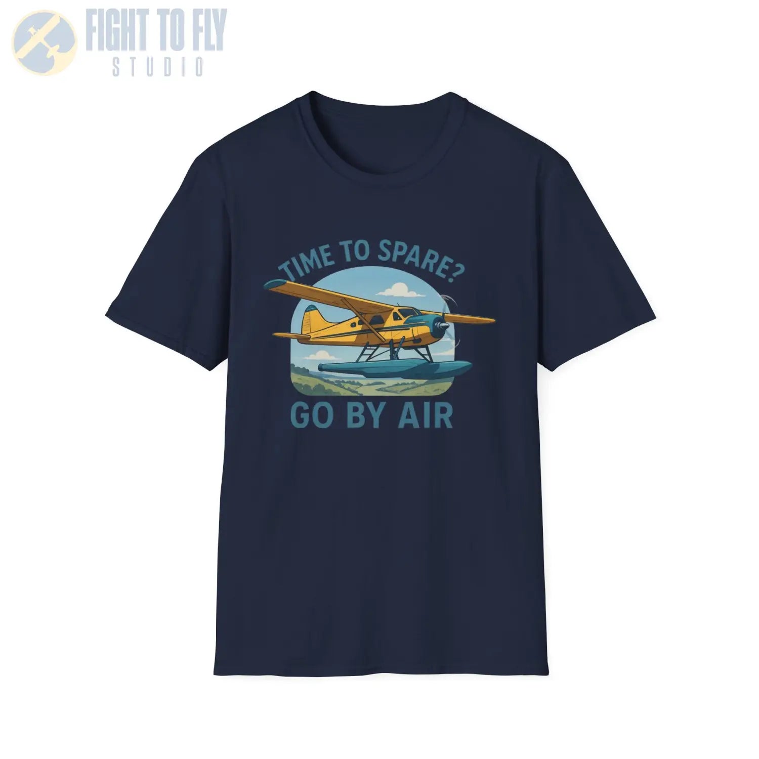 Time to Spare? Go by Air - Beaver - T-Shirt - Pilot gifts - WWII warbird t-shirt