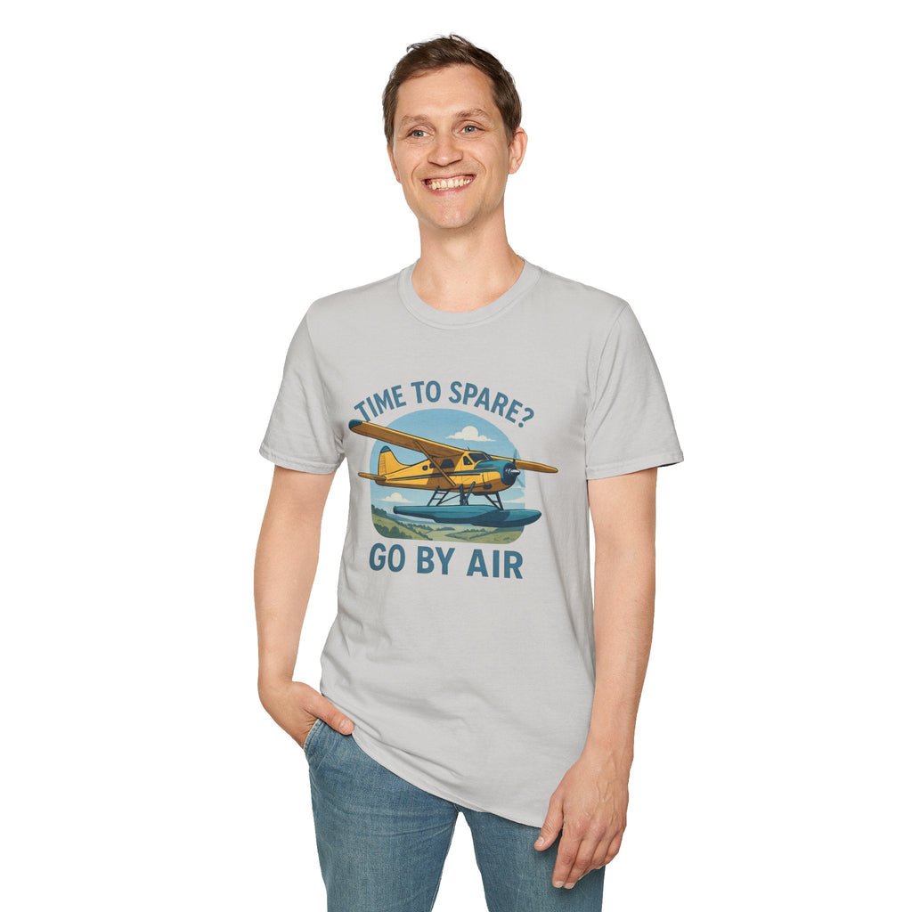 DHC-2 Beaver Premium T-Shirt – “Time to Spare? Go by Air” Floatplane Bush Tee - Pilot gifts - WWII warbird t-shirt