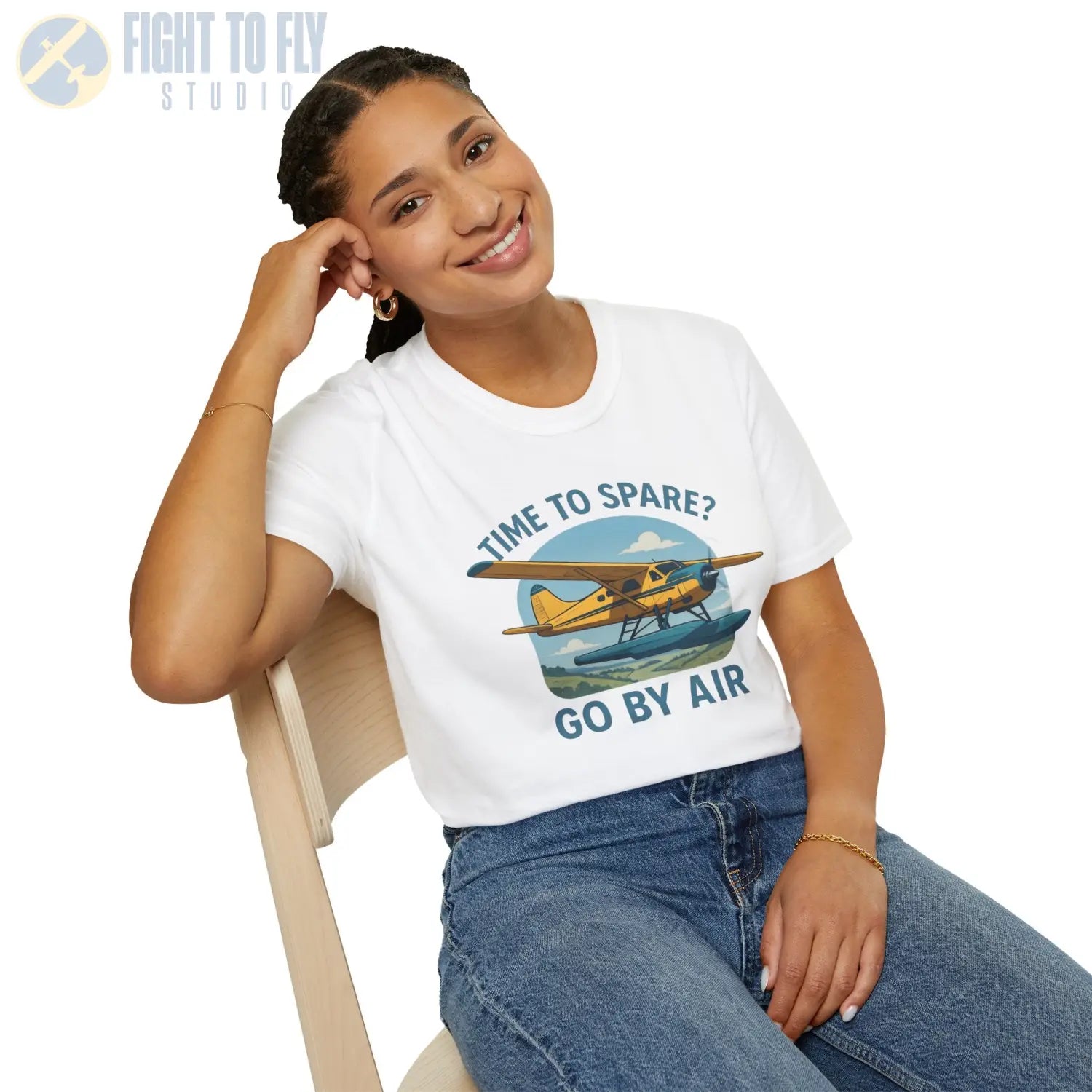 Time to Spare? Go by Air Beaver T Shirt Pilot gifts WWII warbird t shirt