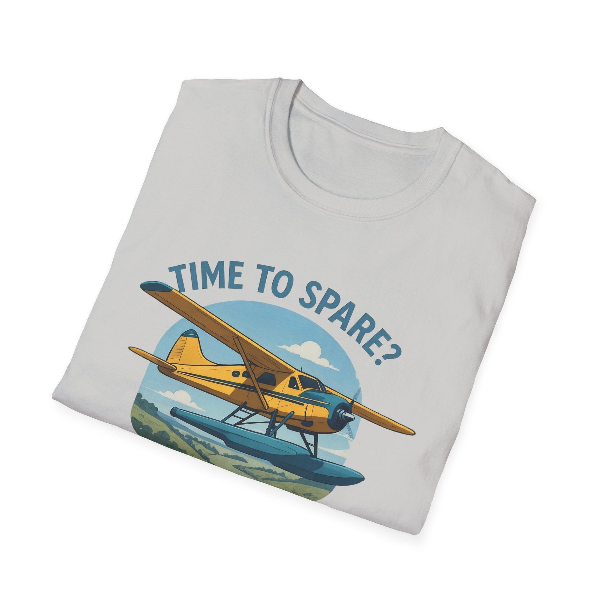 DHC-2 Beaver Premium T-Shirt – “Time to Spare? Go by Air” Floatplane Bush Tee - Pilot gifts - WWII warbird t-shirt