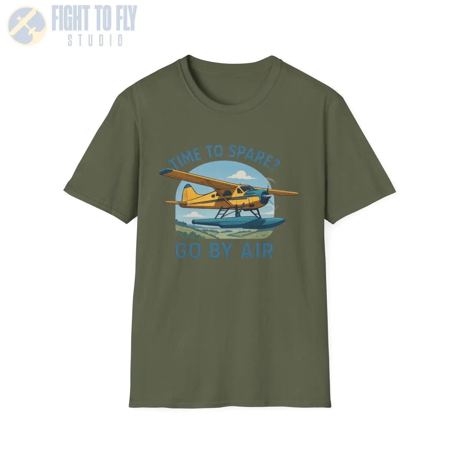 Time to Spare? Go by Air - Beaver - T-Shirt - Pilot gifts - WWII warbird t-shirt
