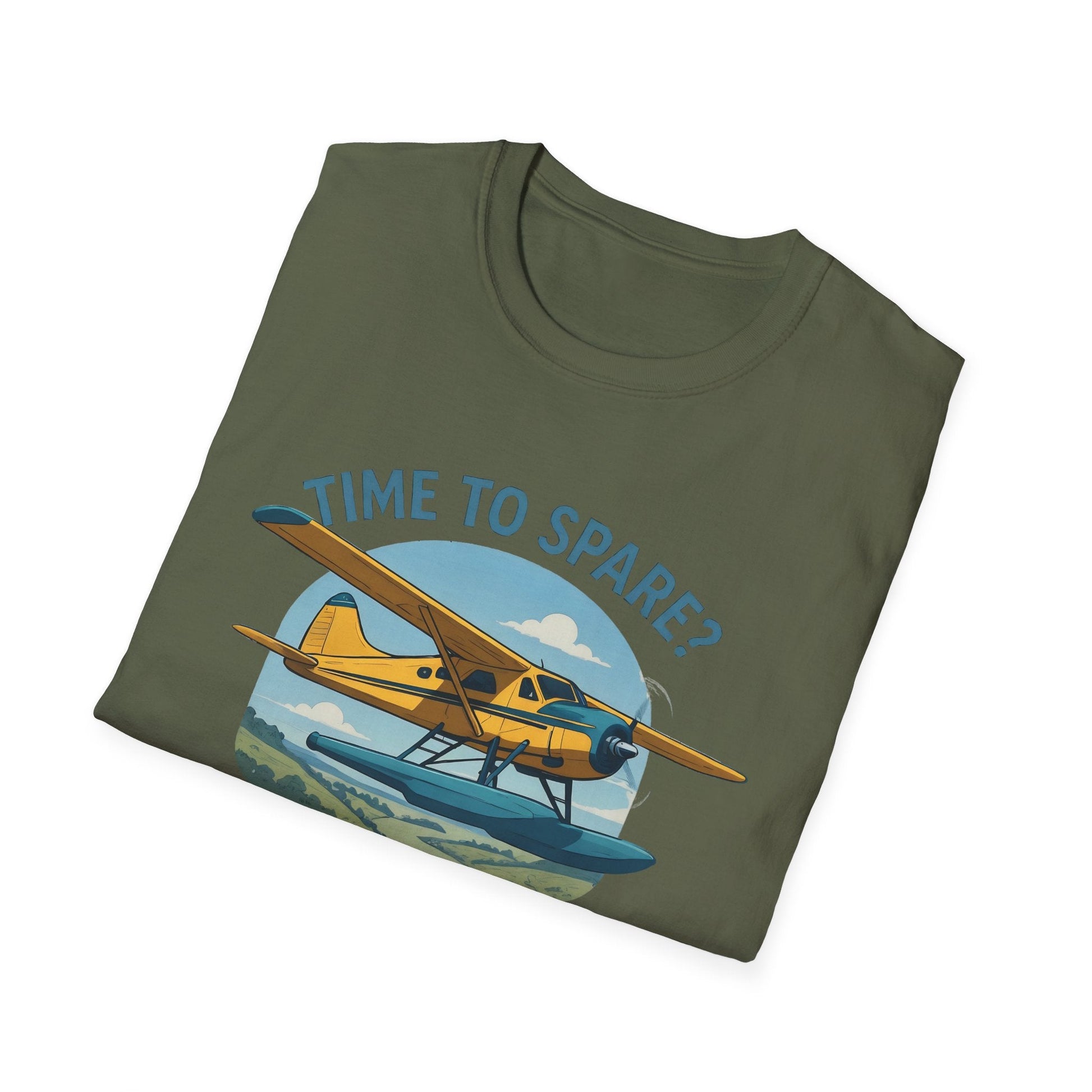 DHC-2 Beaver Premium T-Shirt – “Time to Spare? Go by Air” Floatplane Bush Tee - Pilot gifts - WWII warbird t-shirt