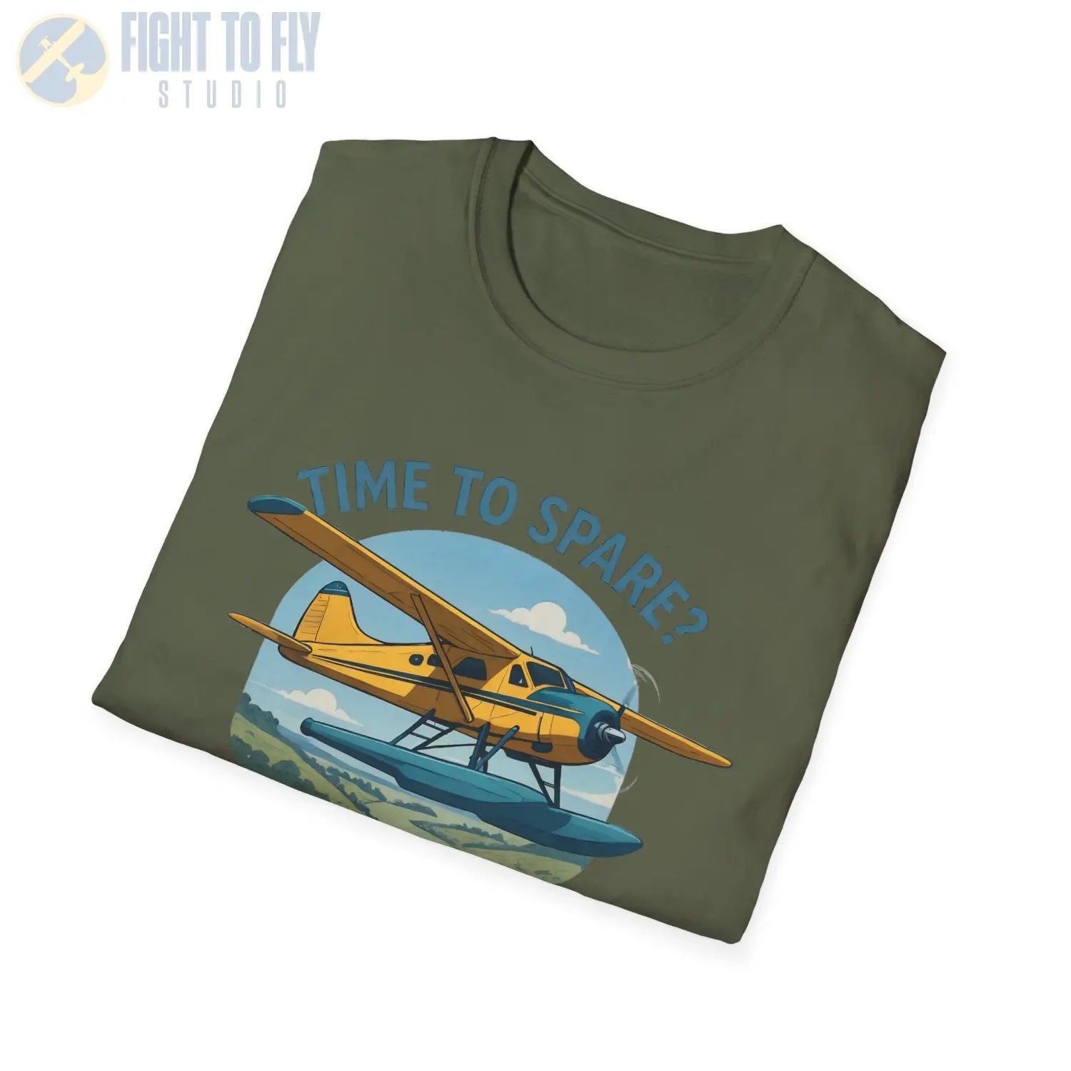 Time to Spare? Go by Air - Beaver - T-Shirt - Pilot gifts - WWII warbird t-shirt