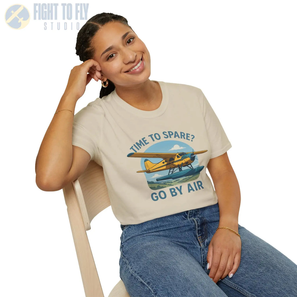 Time to Spare? Go by Air - Beaver - T-Shirt - Pilot gifts - WWII warbird t-shirt