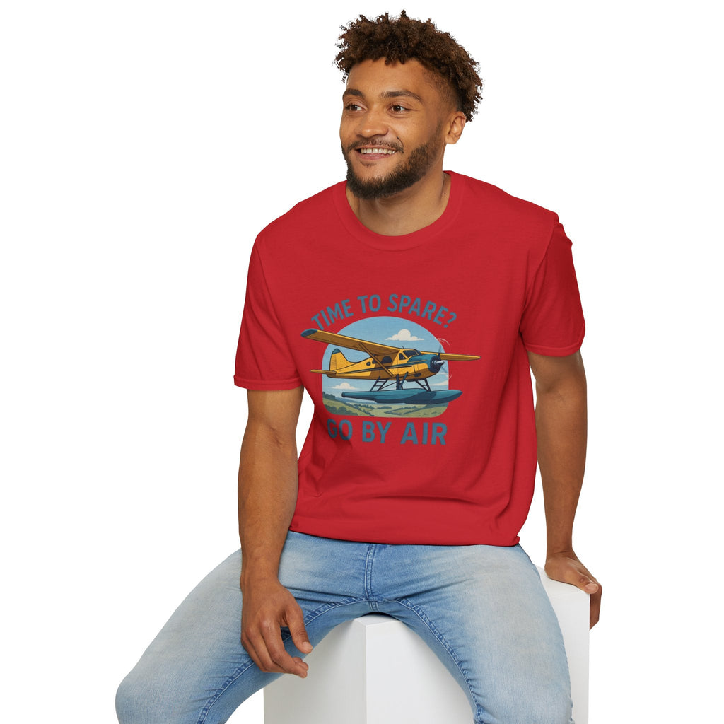 DHC-2 Beaver Premium T-Shirt – “Time to Spare? Go by Air” Floatplane Bush Tee - Pilot gifts - WWII warbird t-shirt
