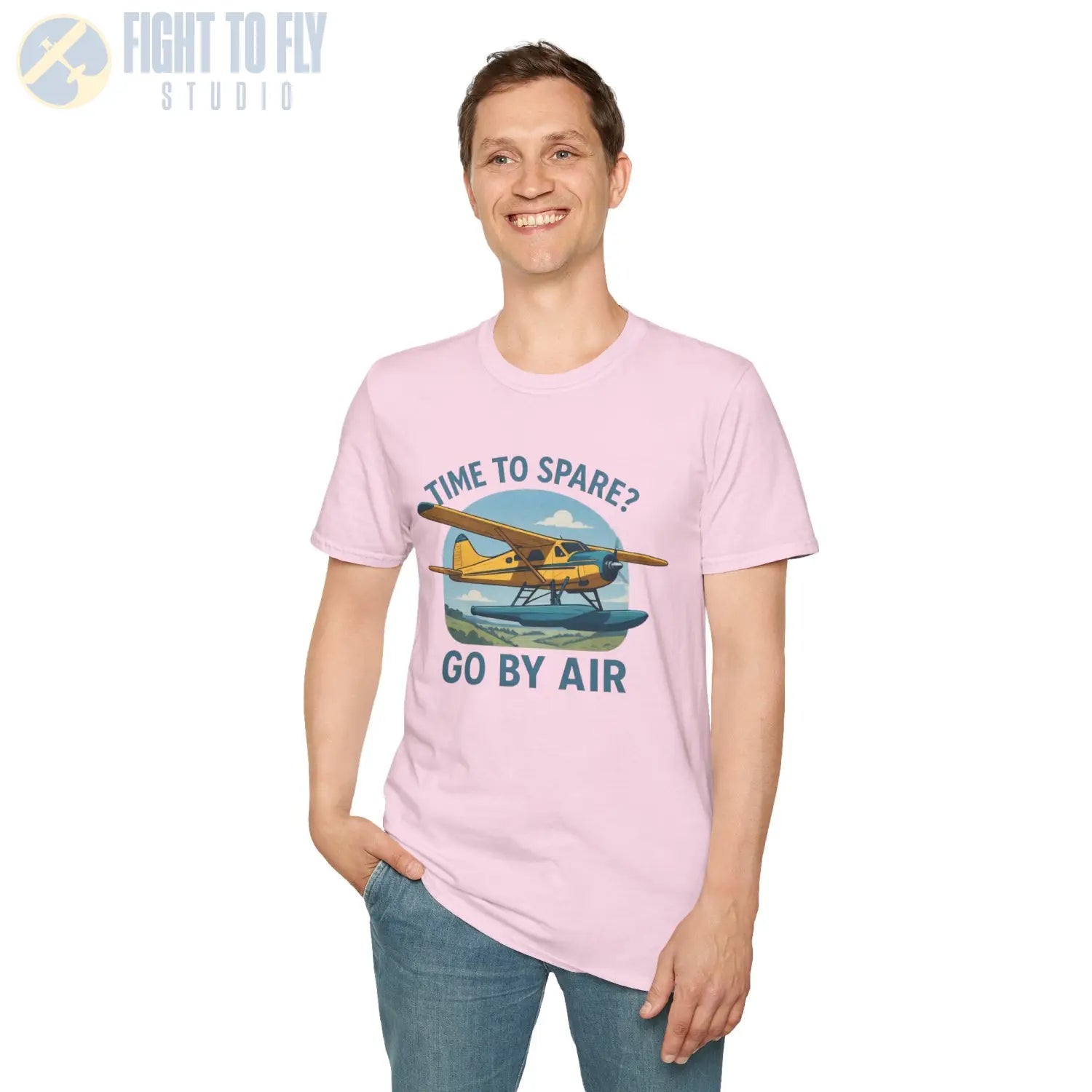 Time to Spare? Go by Air - Beaver - T-Shirt - Pilot gifts - WWII warbird t-shirt