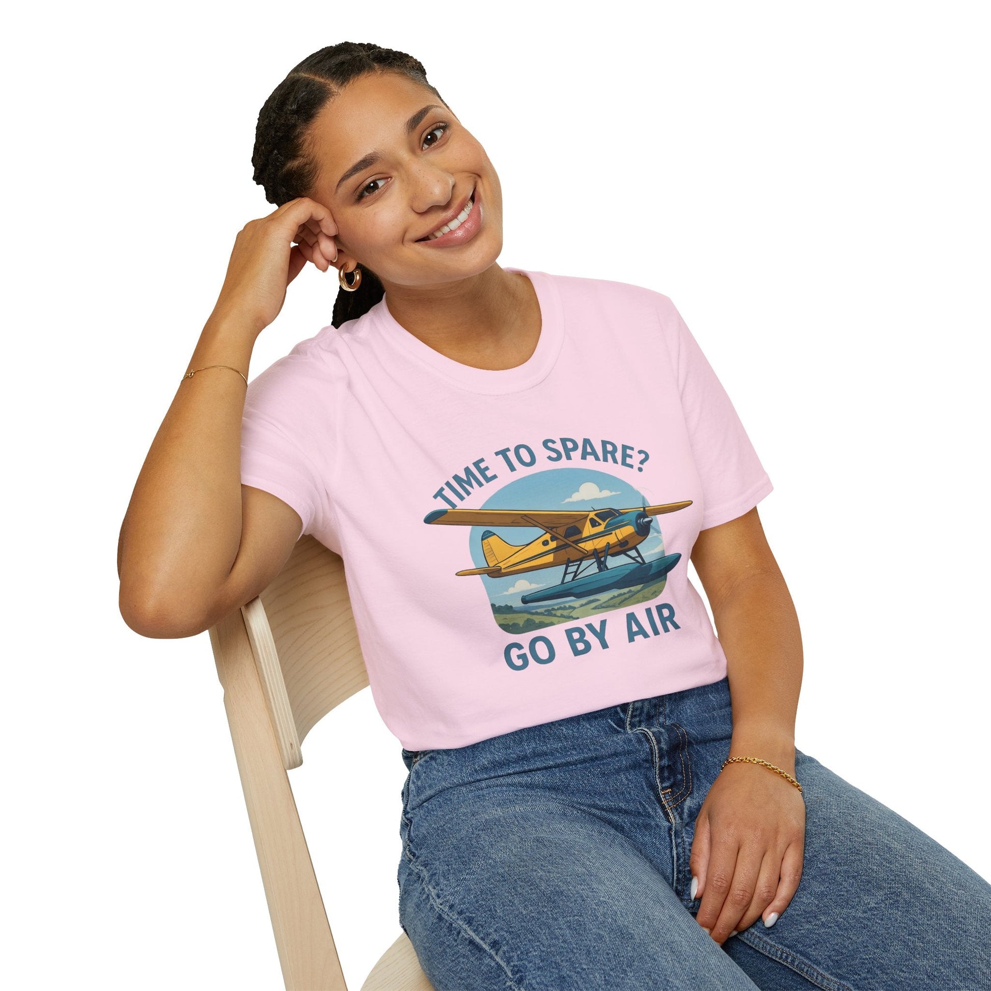 DHC-2 Beaver Premium T-Shirt – “Time to Spare? Go by Air” Floatplane Bush Tee - Pilot gifts - WWII warbird t-shirt