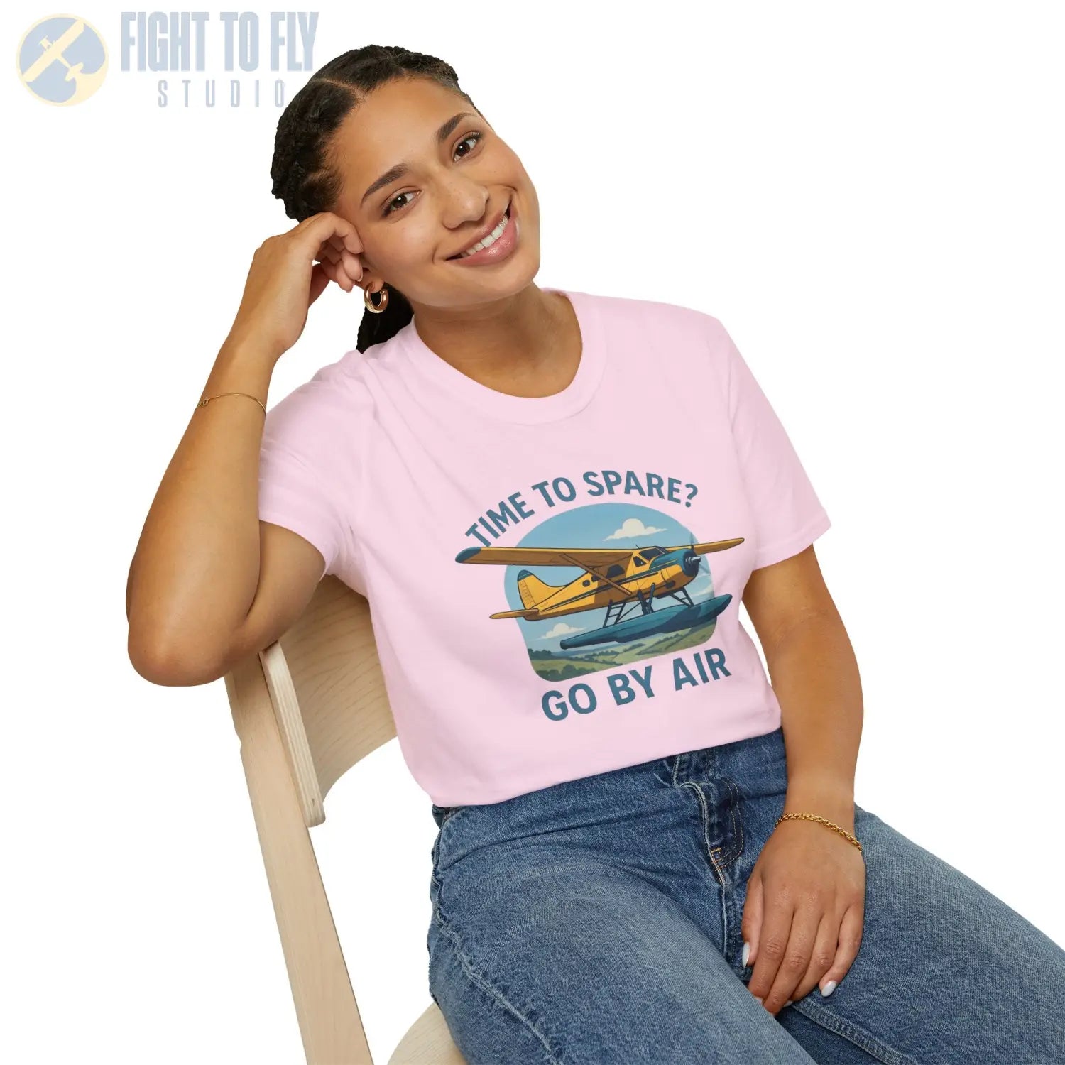 Time to Spare? Go by Air Beaver T Shirt Pilot gifts WWII warbird t shirt